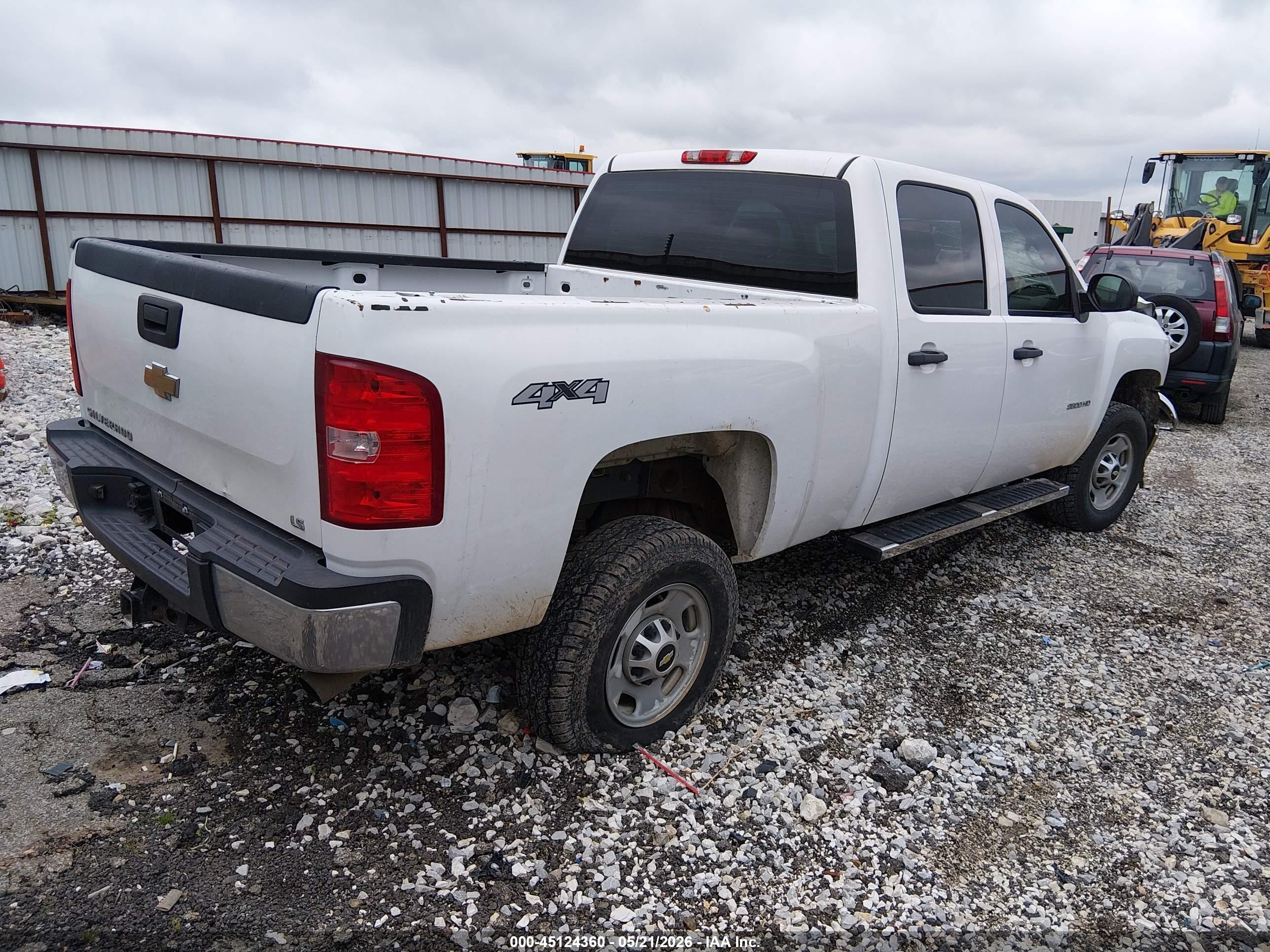 2011 Chevrolet Silverado 2500hd Work Truck White vin: 1GC1KVCG2BF216100
