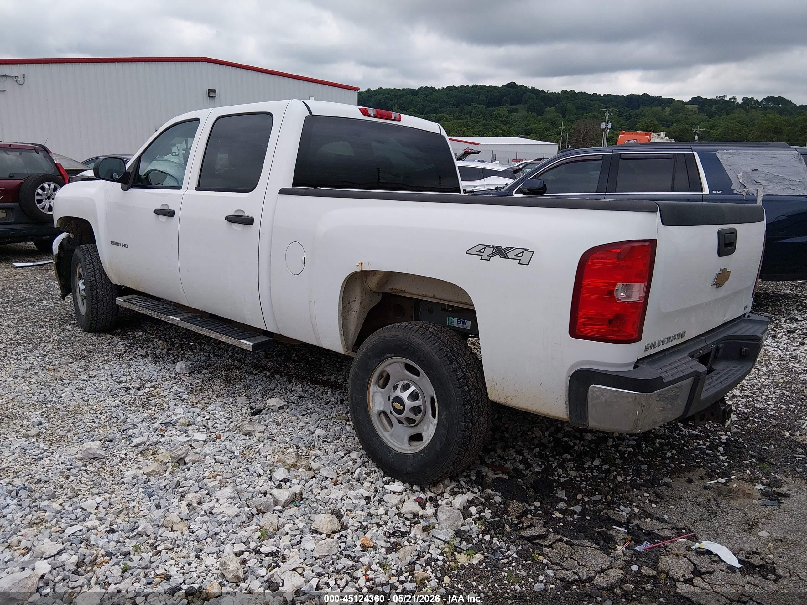 2011 Chevrolet Silverado 2500hd Work Truck White vin: 1GC1KVCG2BF216100