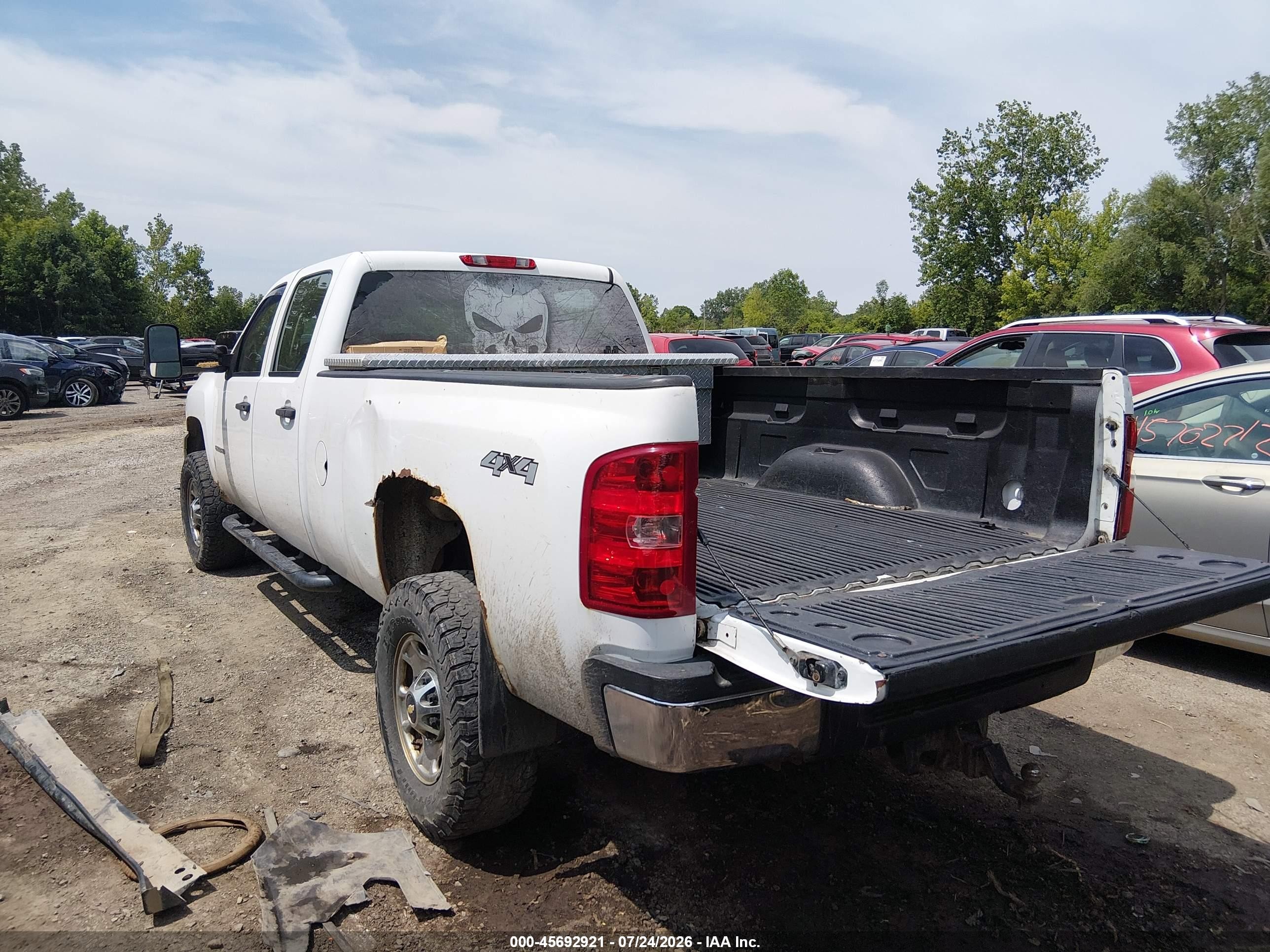 2011 Chevrolet Silverado 2500hd Work Truck White vin: 1GC1KVCG3BF226814