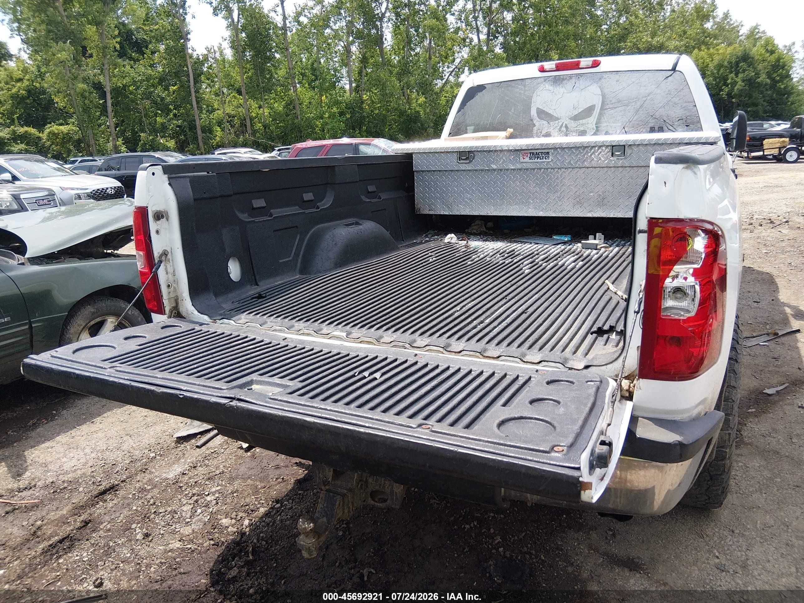 2011 Chevrolet Silverado 2500hd Work Truck White vin: 1GC1KVCG3BF226814
