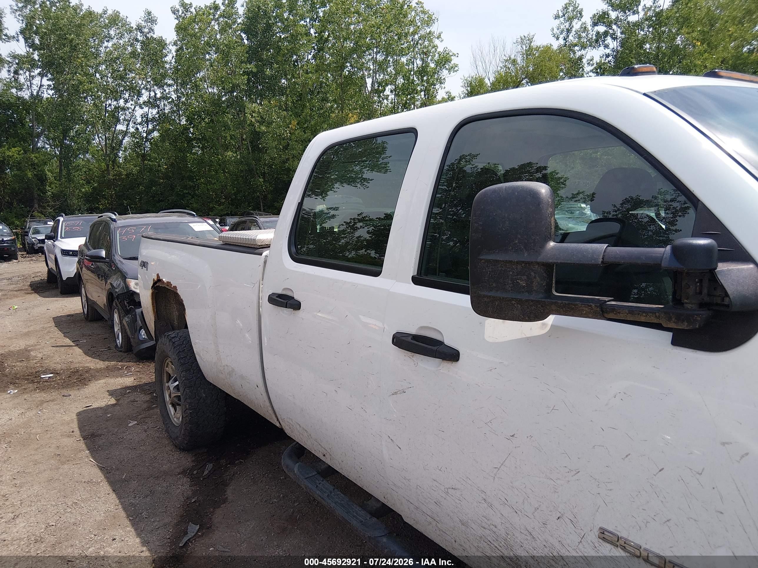 2011 Chevrolet Silverado 2500hd Work Truck White vin: 1GC1KVCG3BF226814