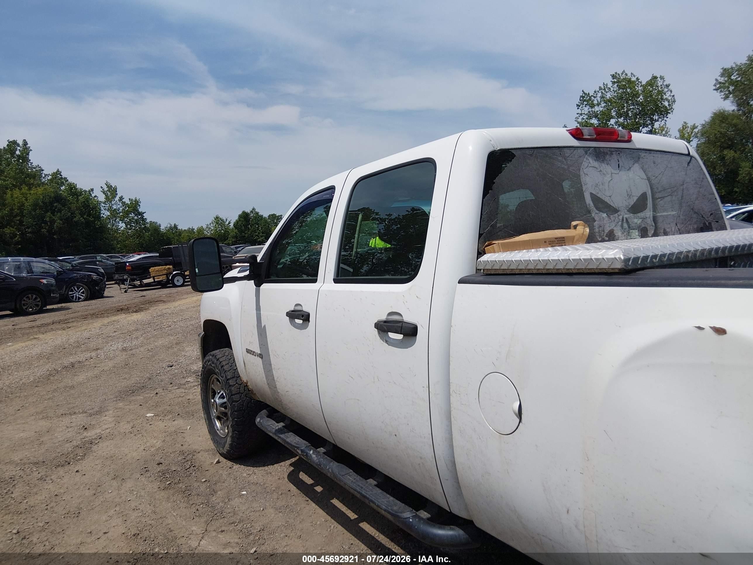 2011 Chevrolet Silverado 2500hd Work Truck White vin: 1GC1KVCG3BF226814
