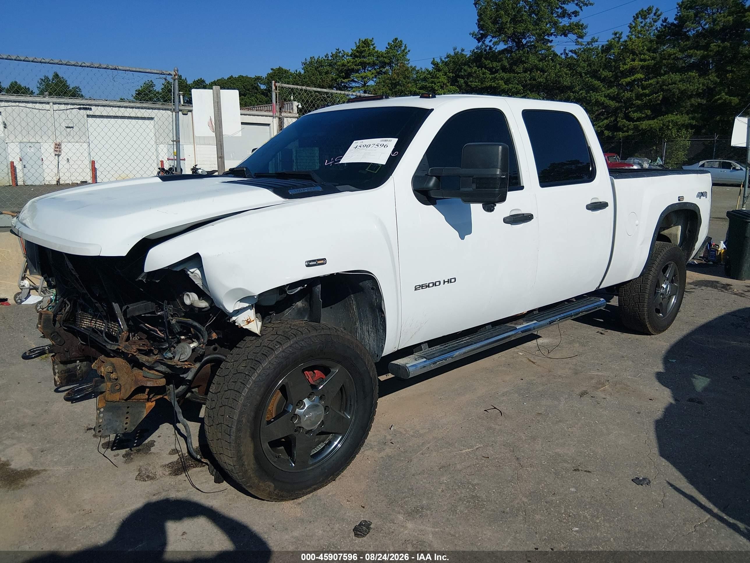 2014 Chevrolet Silverado 2500hd Work Truck White vin: 1GC1KVCG8EF152732