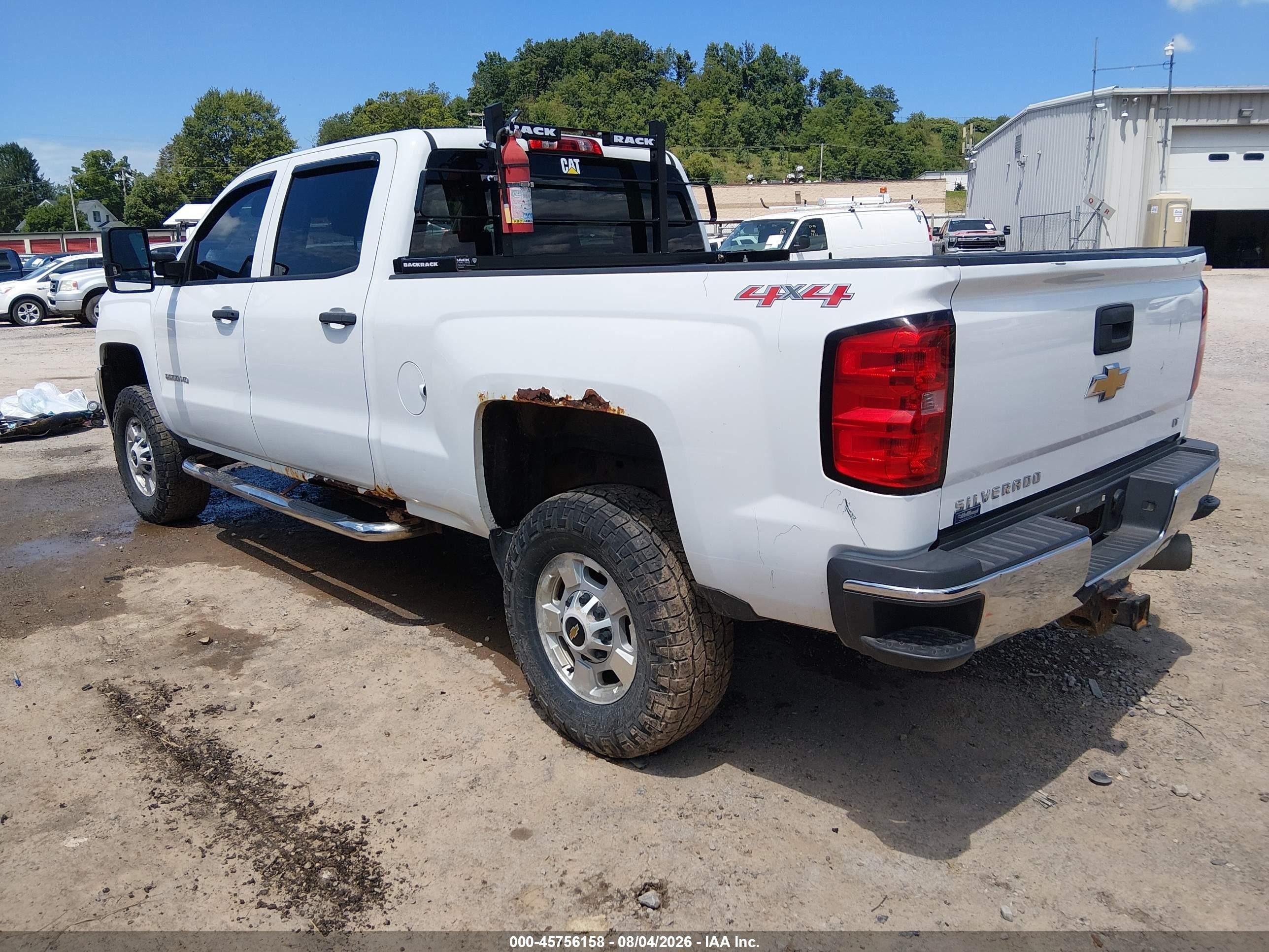 2015 Chevrolet Silverado 2500hd Lt White vin: 1GC1KVE81FF149971
