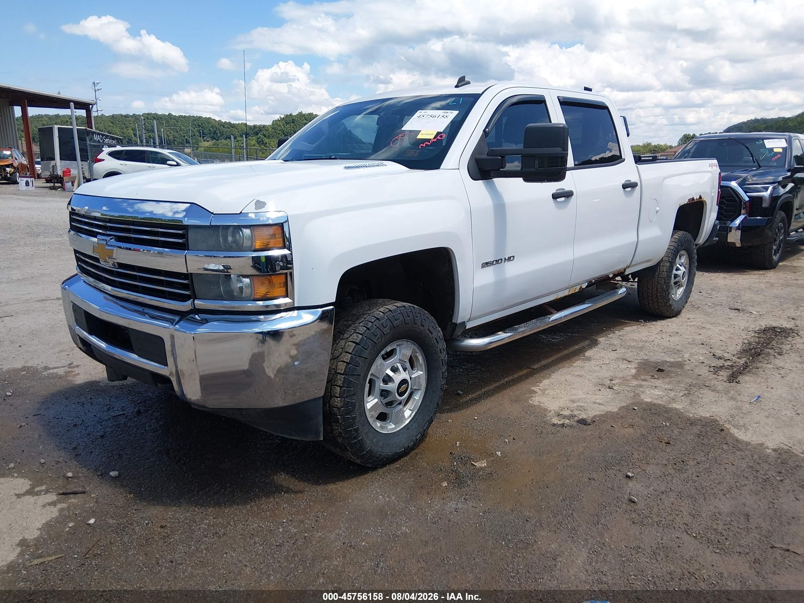 2015 Chevrolet Silverado 2500hd Lt White vin: 1GC1KVE81FF149971