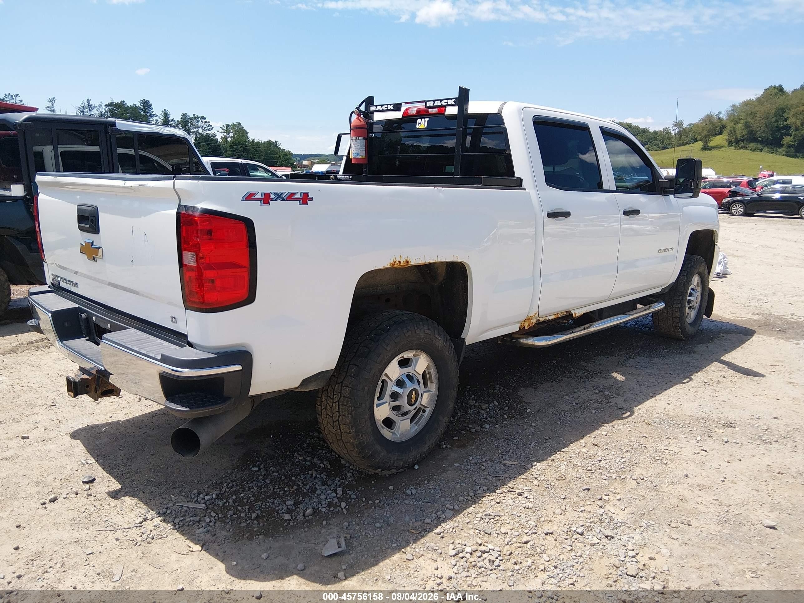 2015 Chevrolet Silverado 2500hd Lt White vin: 1GC1KVE81FF149971