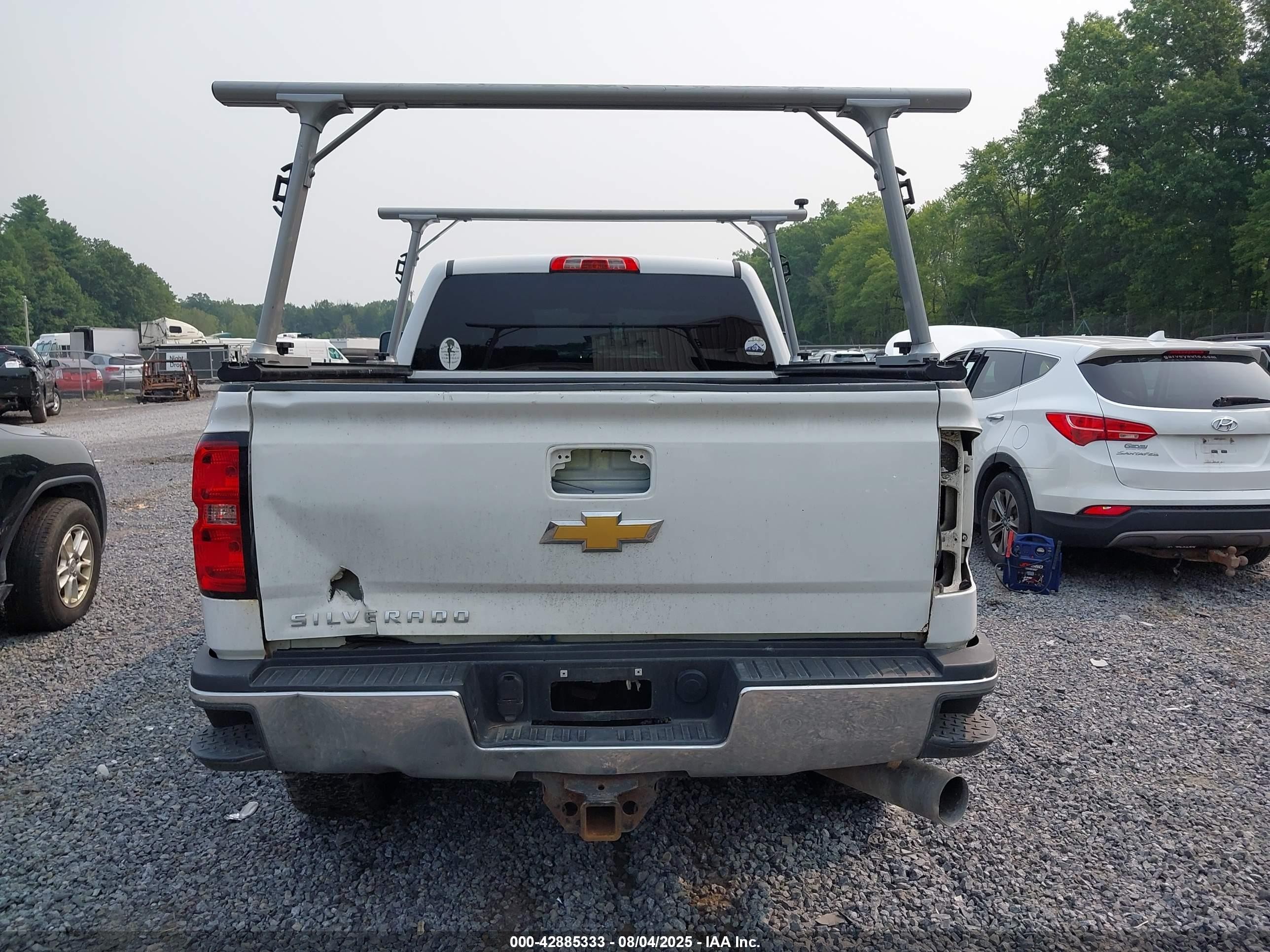 2015 Chevrolet Silverado 2500hd Lt White vin: 1GC1KVE81FF162543