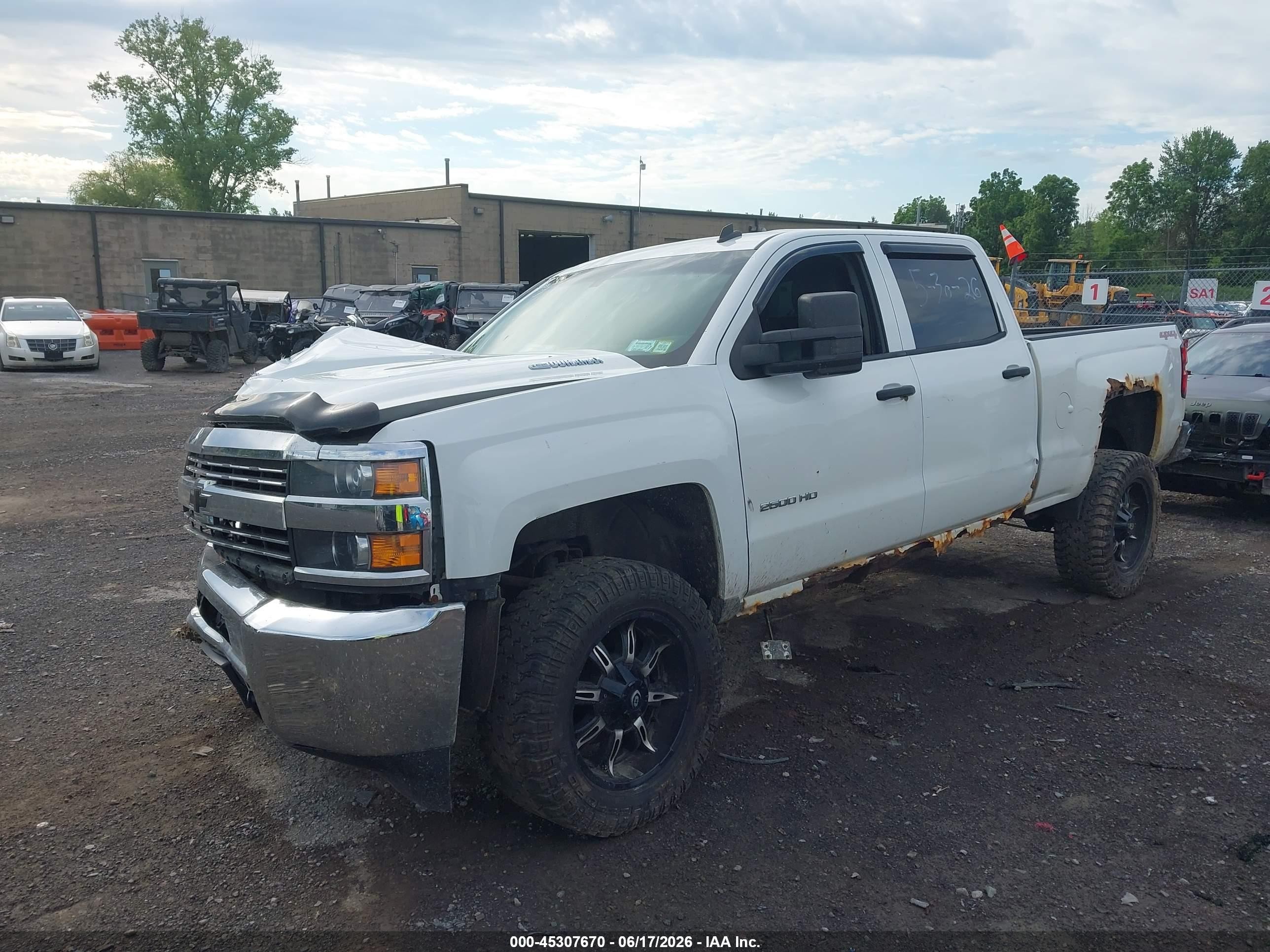 2015 Chevrolet Silverado 2500hd Lt White vin: 1GC1KVE82FF140714