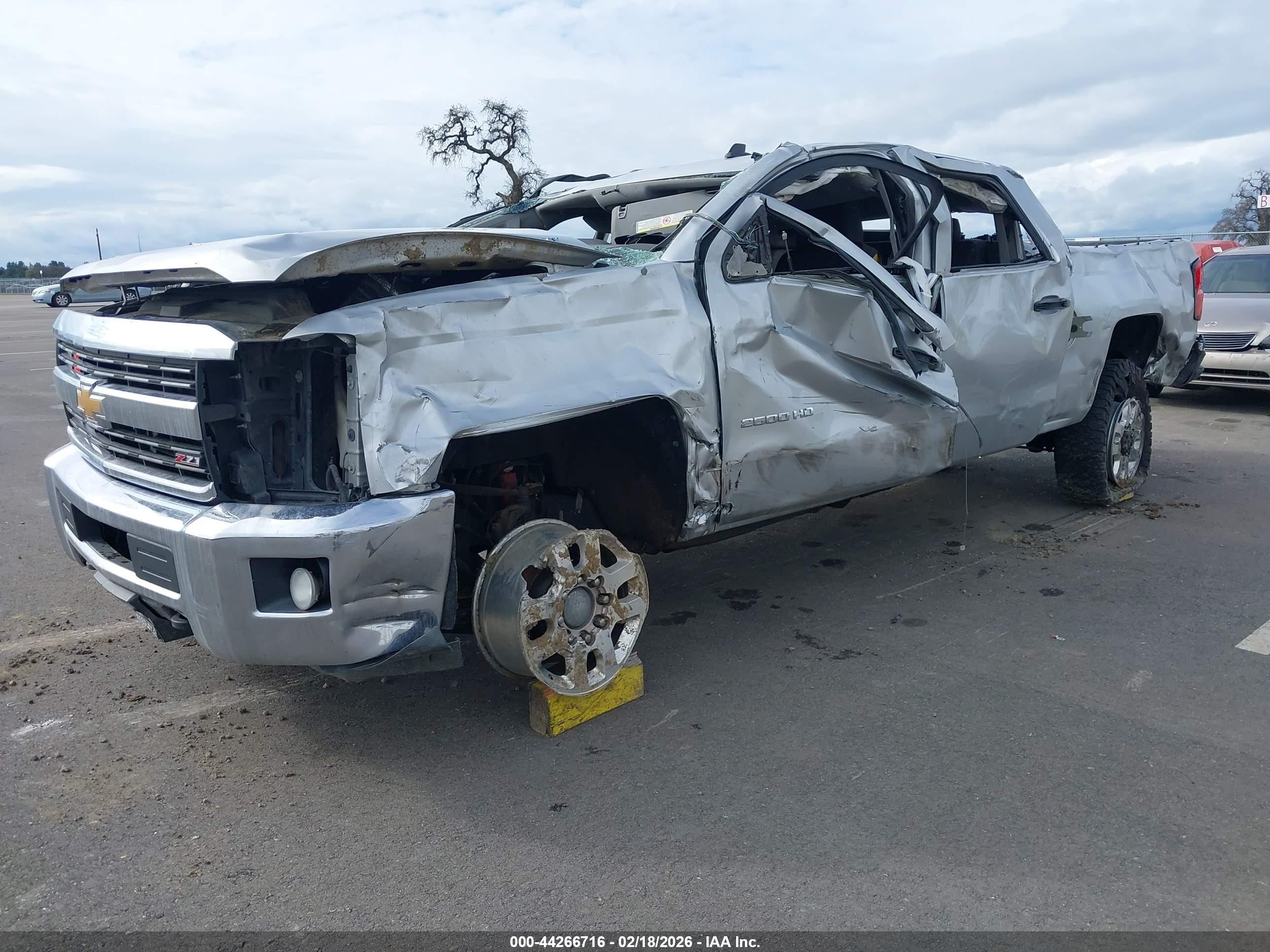 2015 Chevrolet Silverado 2500hd Lt White vin: 1GC1KVE84FF120402