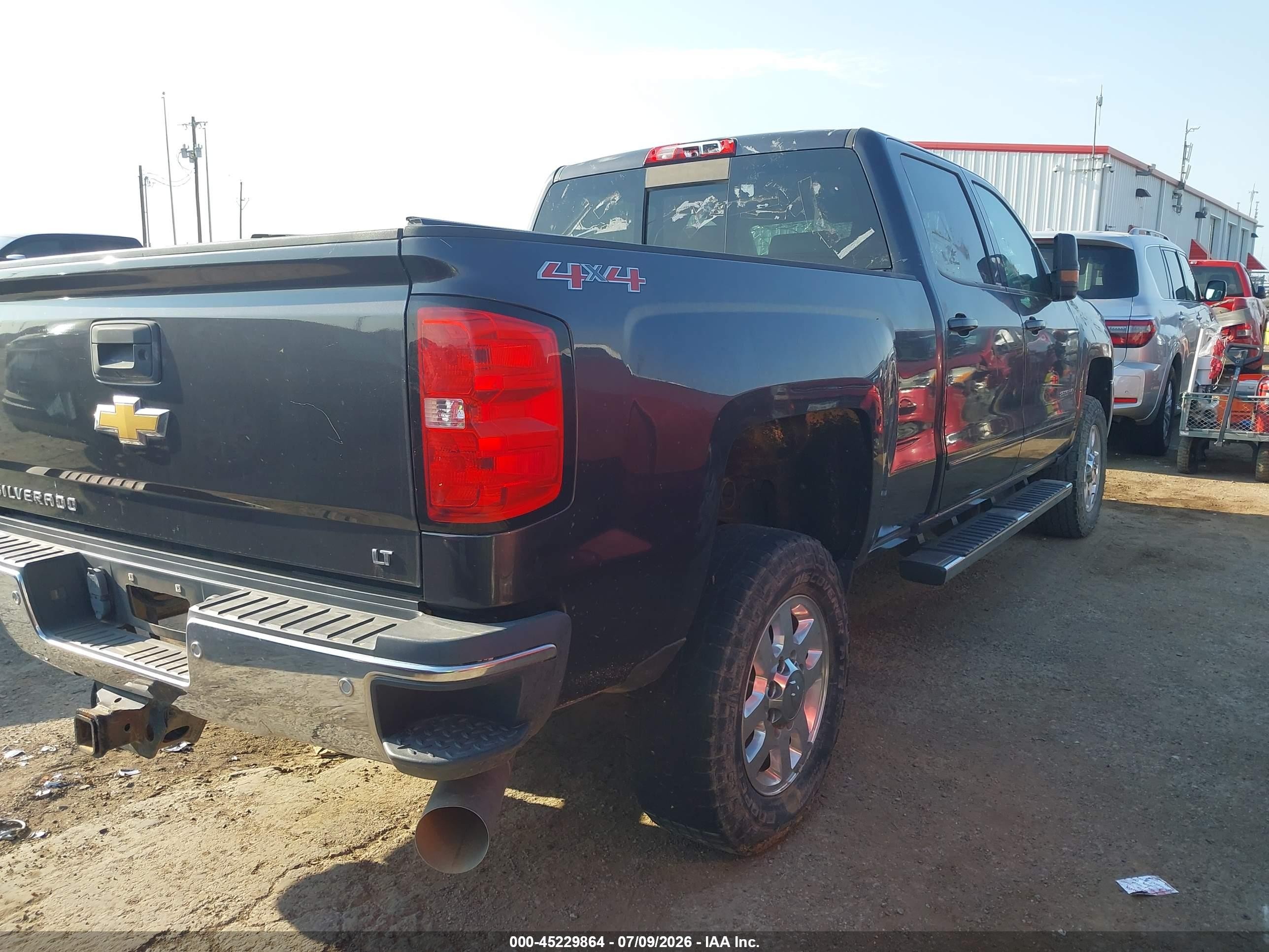 2015 Chevrolet Silverado 2500hd Lt Gray vin: 1GC1KVE84FF580014