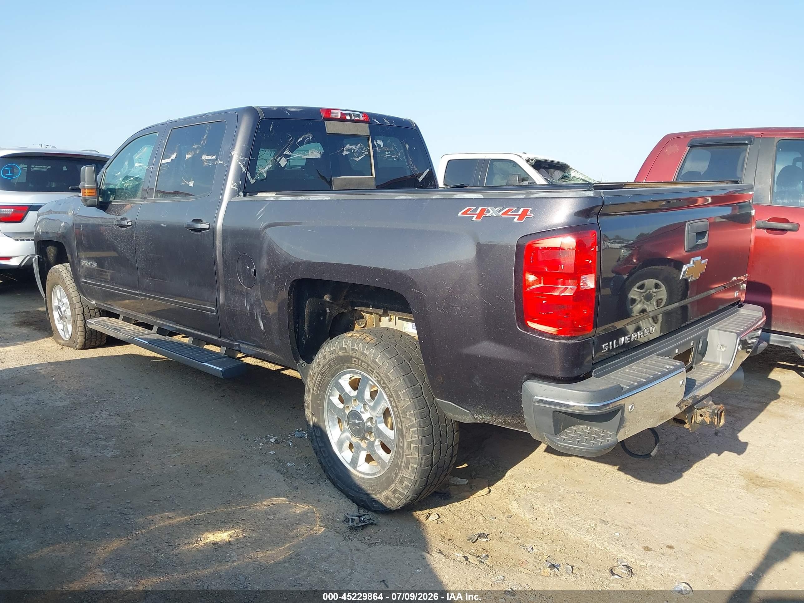 2015 Chevrolet Silverado 2500hd Lt Gray vin: 1GC1KVE84FF580014