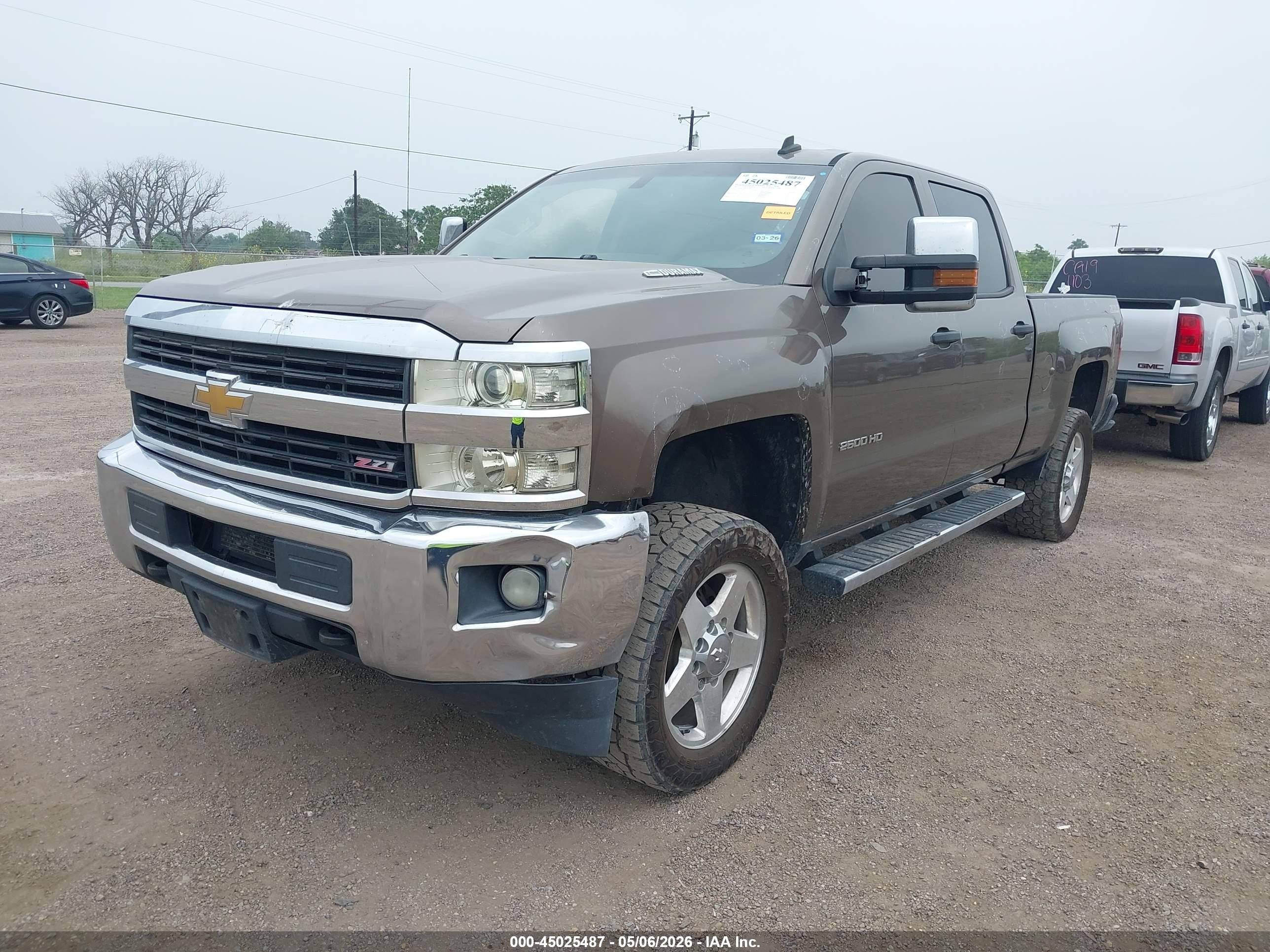 2015 Chevrolet Silverado 2500hd Lt Коричневый vin: 1GC1KVE85FF148113