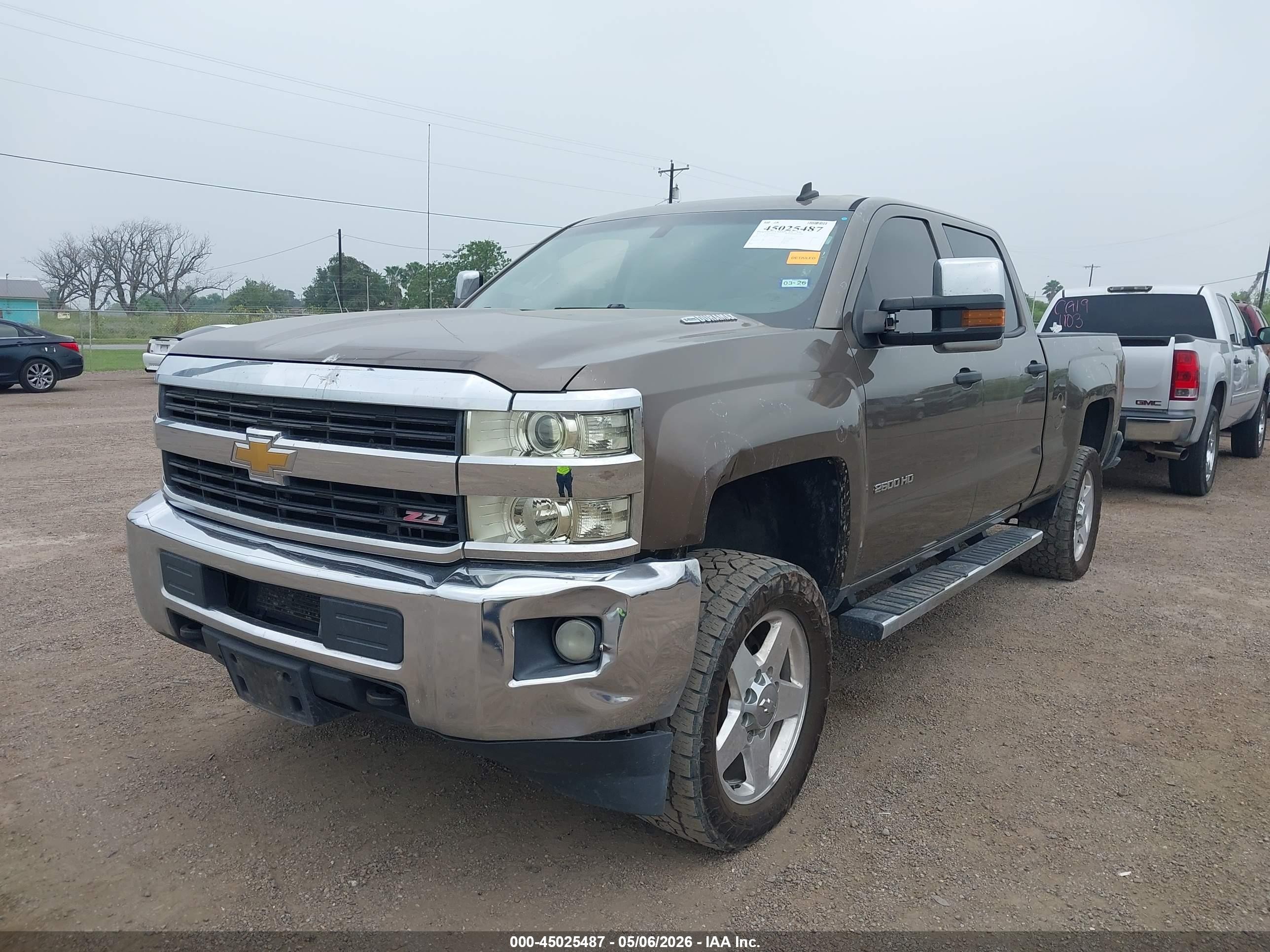 2015 Chevrolet Silverado 2500hd Lt Коричневый vin: 1GC1KVE85FF148113