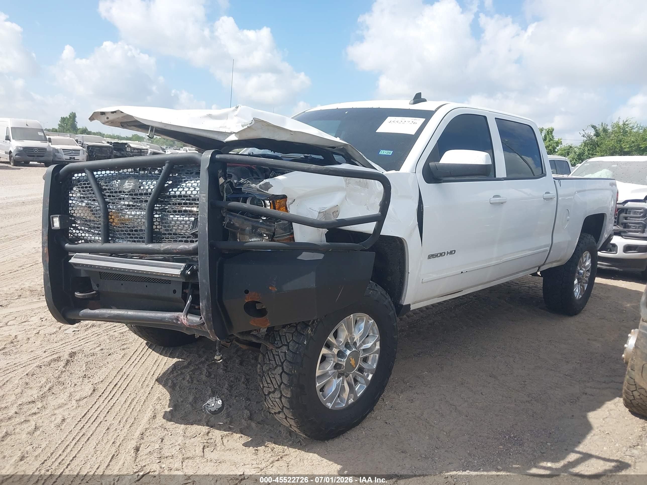 2015 Chevrolet Silverado 2500hd Built After Aug 14 Lt White vin: 1GC1KVE89FF508287