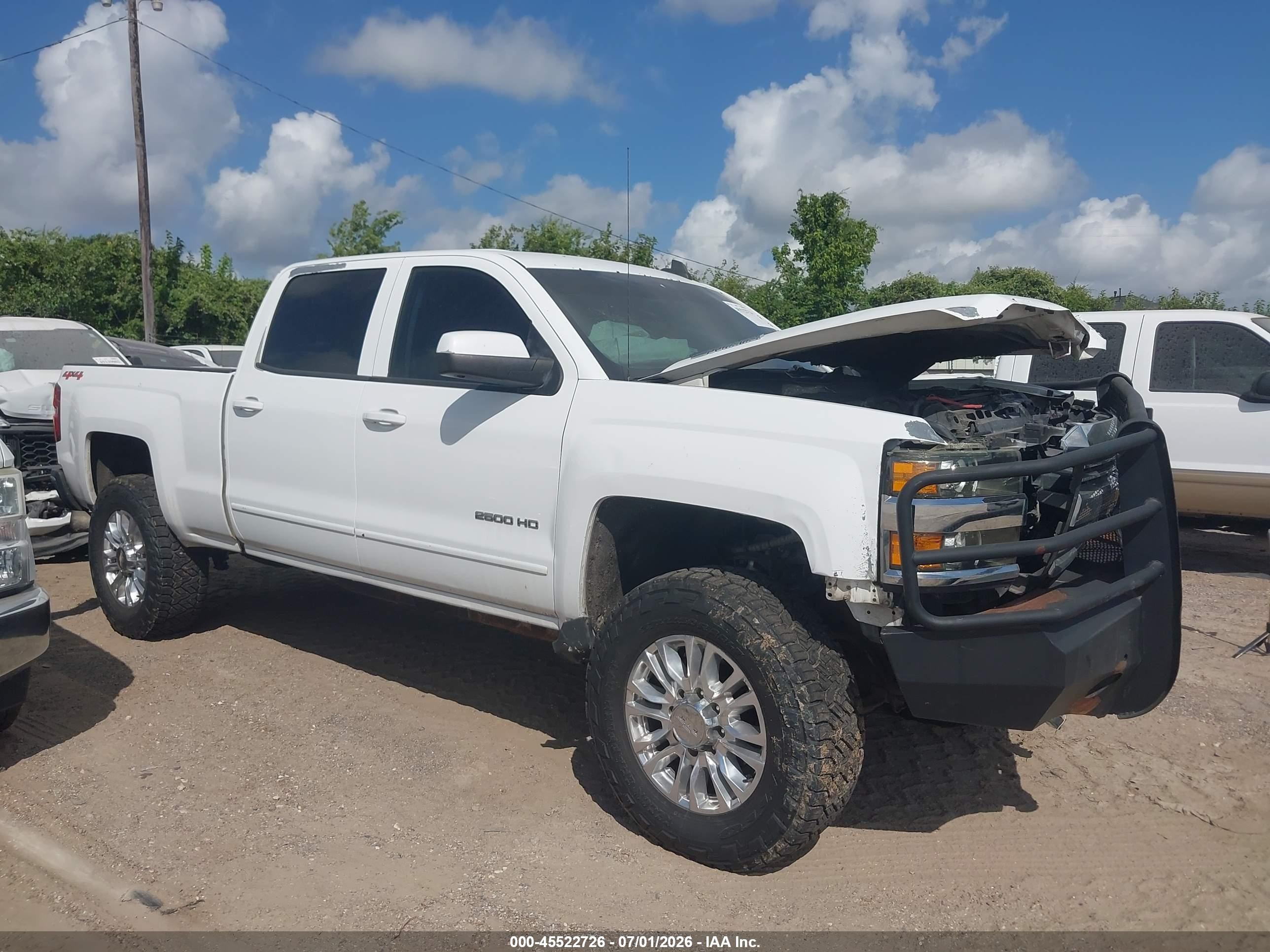 2015 Chevrolet Silverado 2500hd Built After Aug 14 Lt White vin: 1GC1KVE89FF508287