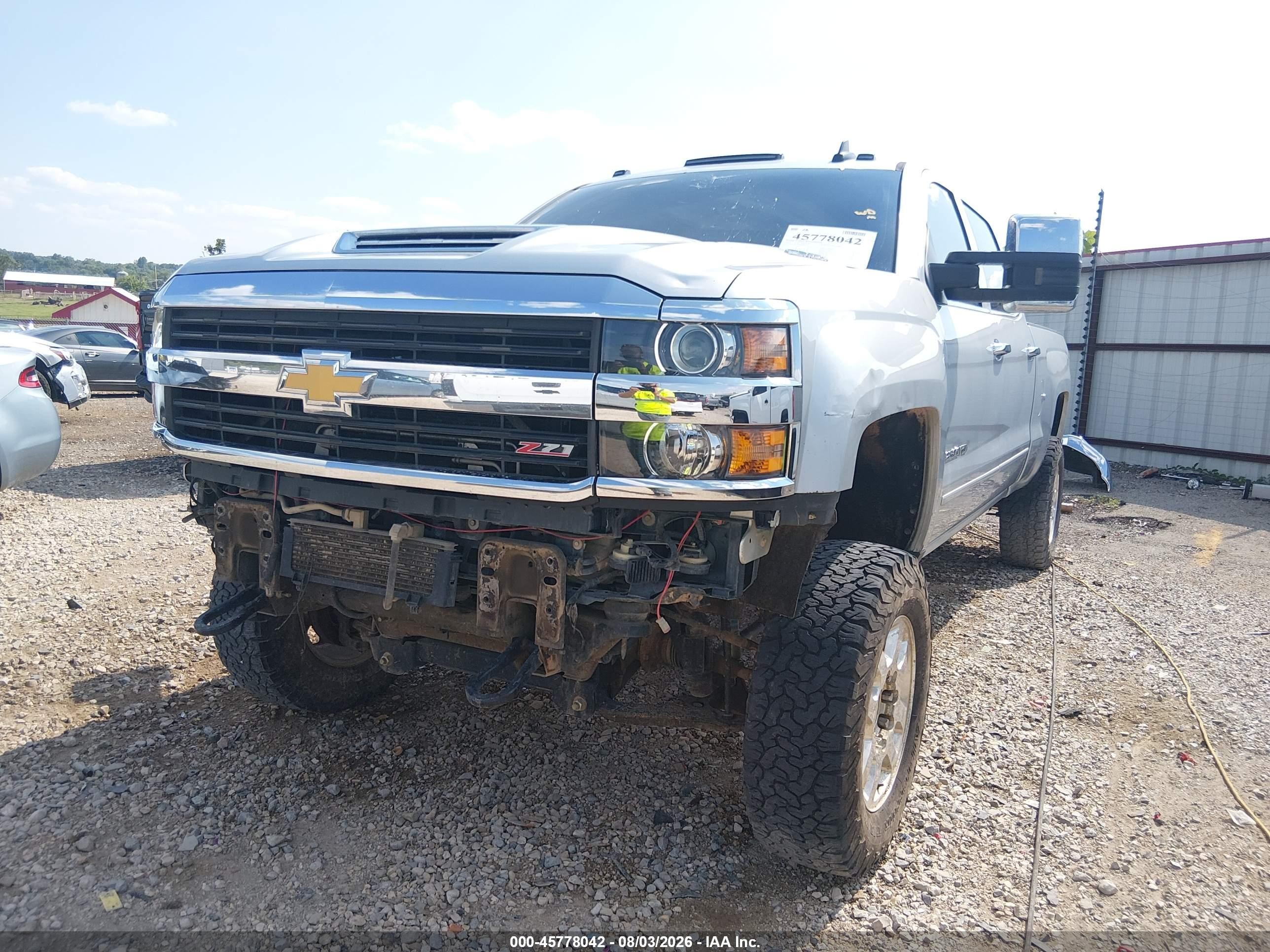 2015 Chevrolet Silverado 2500hd Built After Aug 14 Lt Silver vin: 1GC1KVE89FF588545
