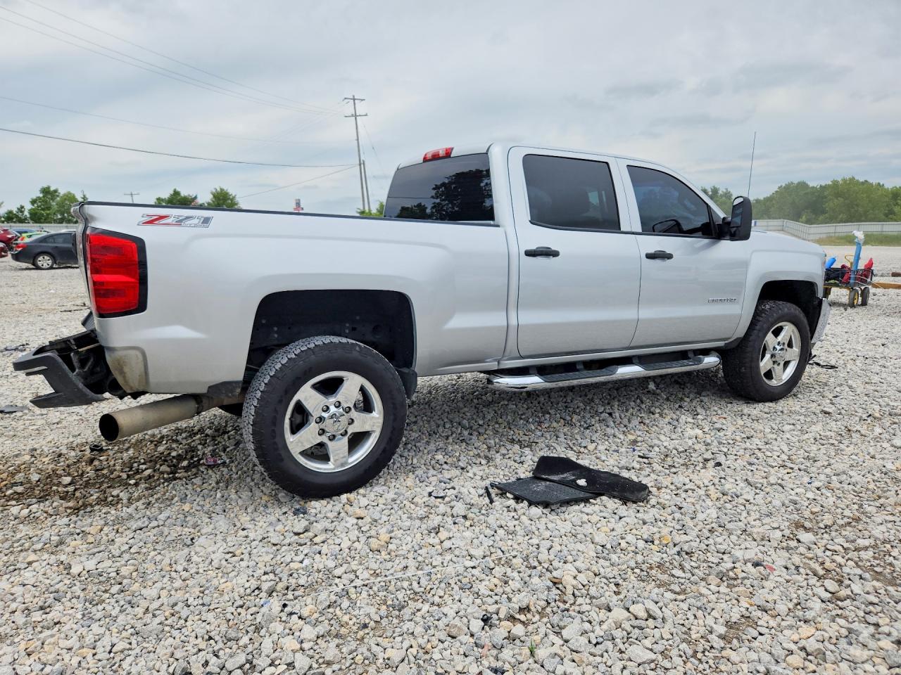 2015 Chevrolet Silverado K2500 Heavy Duty Lt Silver vin: 1GC1KVE8XFF127533