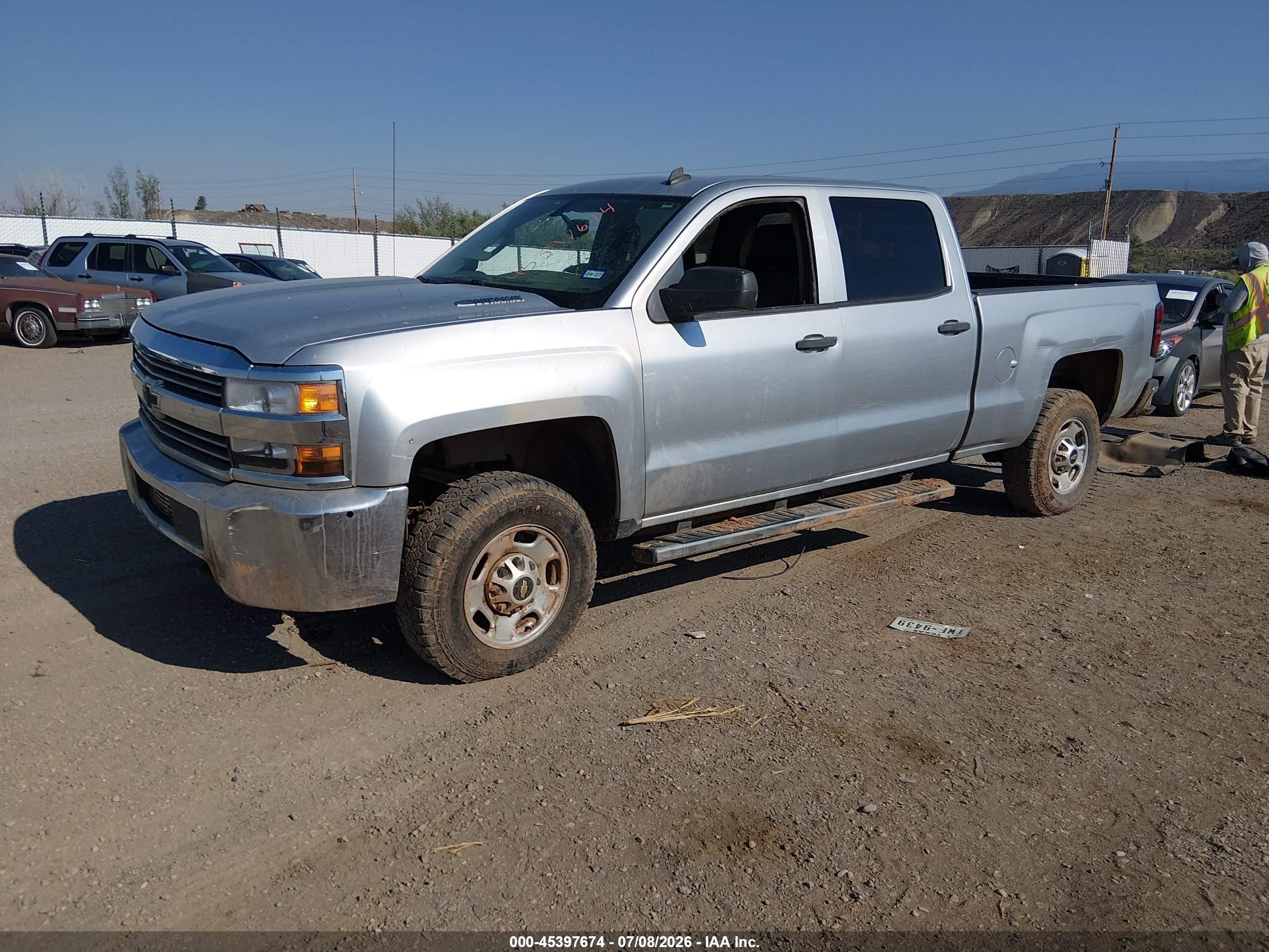 2015 Chevrolet Silverado 2500hd Lt Silver vin: 1GC1KVE8XFF142713