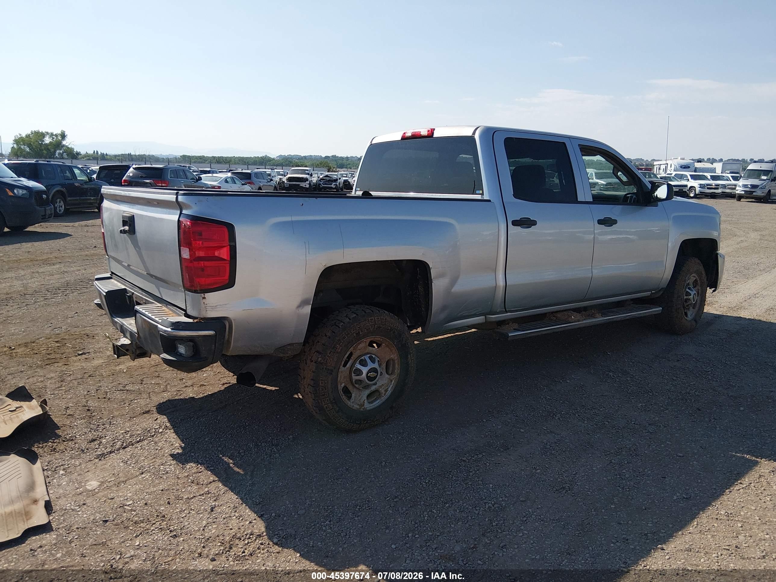 2015 Chevrolet Silverado 2500hd Lt Silver vin: 1GC1KVE8XFF142713
