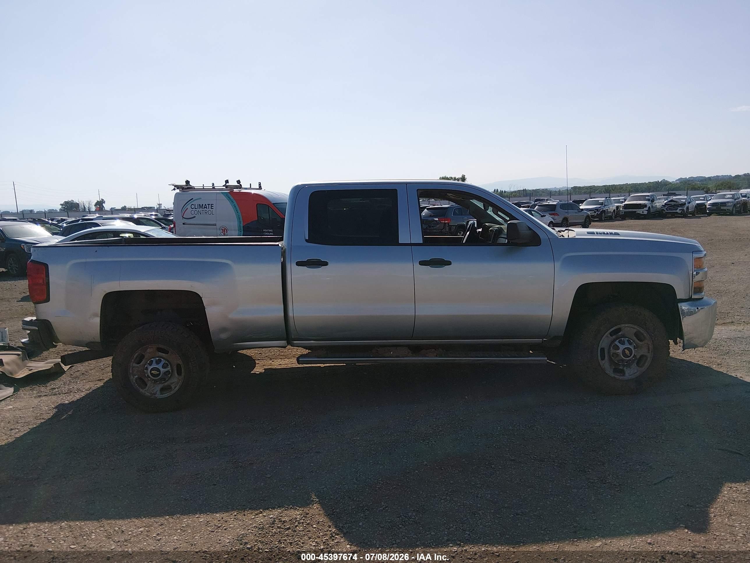 2015 Chevrolet Silverado 2500hd Lt Silver vin: 1GC1KVE8XFF142713