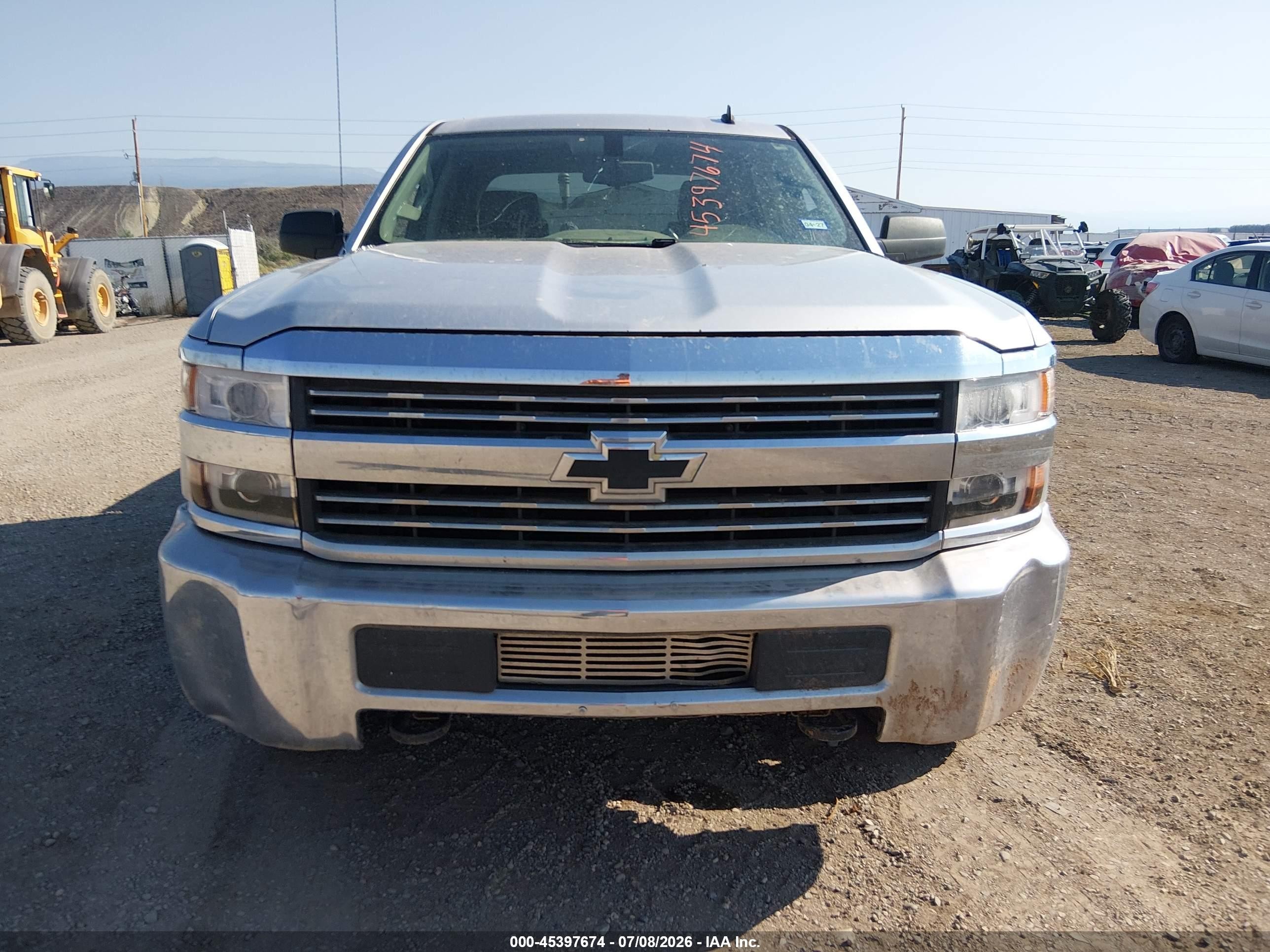 2015 Chevrolet Silverado 2500hd Lt Silver vin: 1GC1KVE8XFF142713