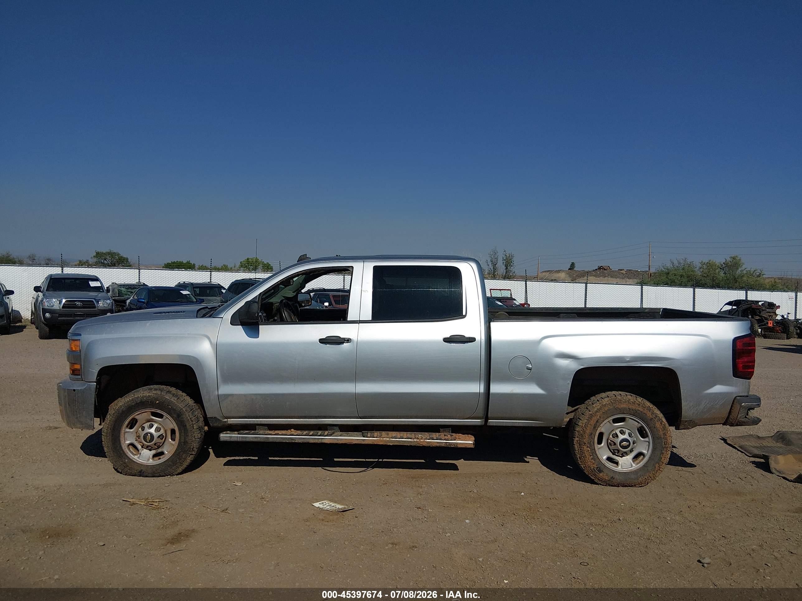 2015 Chevrolet Silverado 2500hd Lt Silver vin: 1GC1KVE8XFF142713