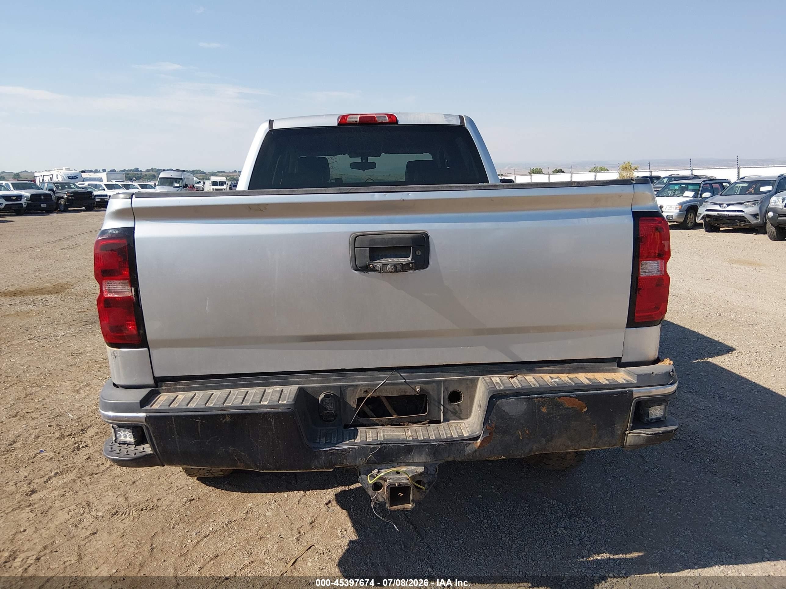 2015 Chevrolet Silverado 2500hd Lt Silver vin: 1GC1KVE8XFF142713