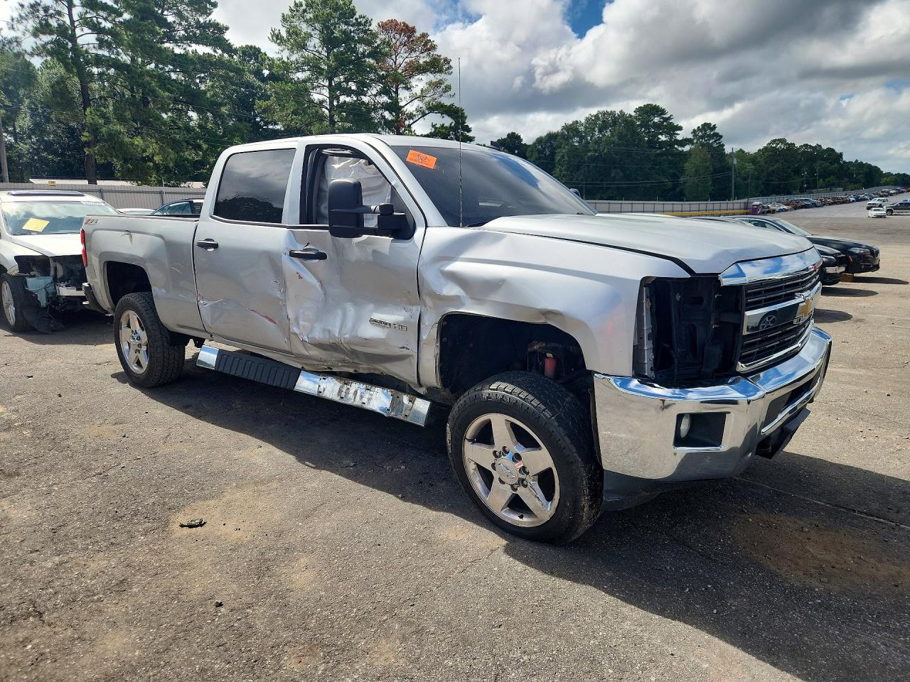 2015 Chevrolet Silverado K2500 Heavy Duty Lt Silver vin: 1GC1KVEG0FF114474