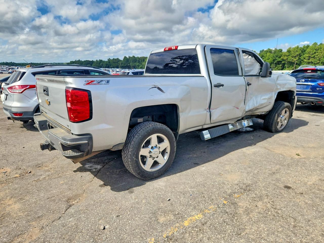 2015 Chevrolet Silverado K2500 Heavy Duty Lt Silver vin: 1GC1KVEG0FF114474