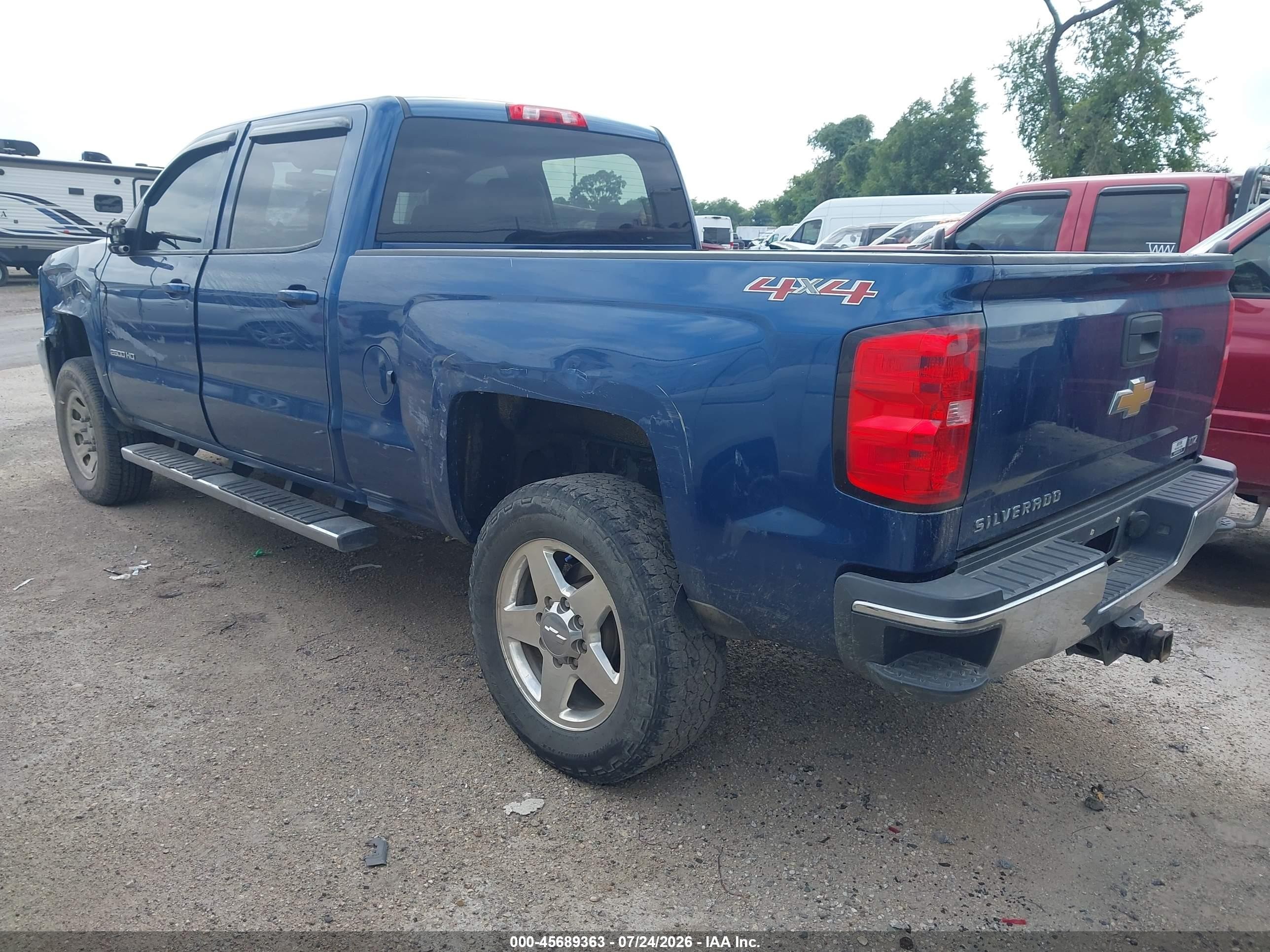 2015 Chevrolet Silverado 2500hd Built After Aug 14 Lt Синий vin: 1GC1KVEG1FF572492