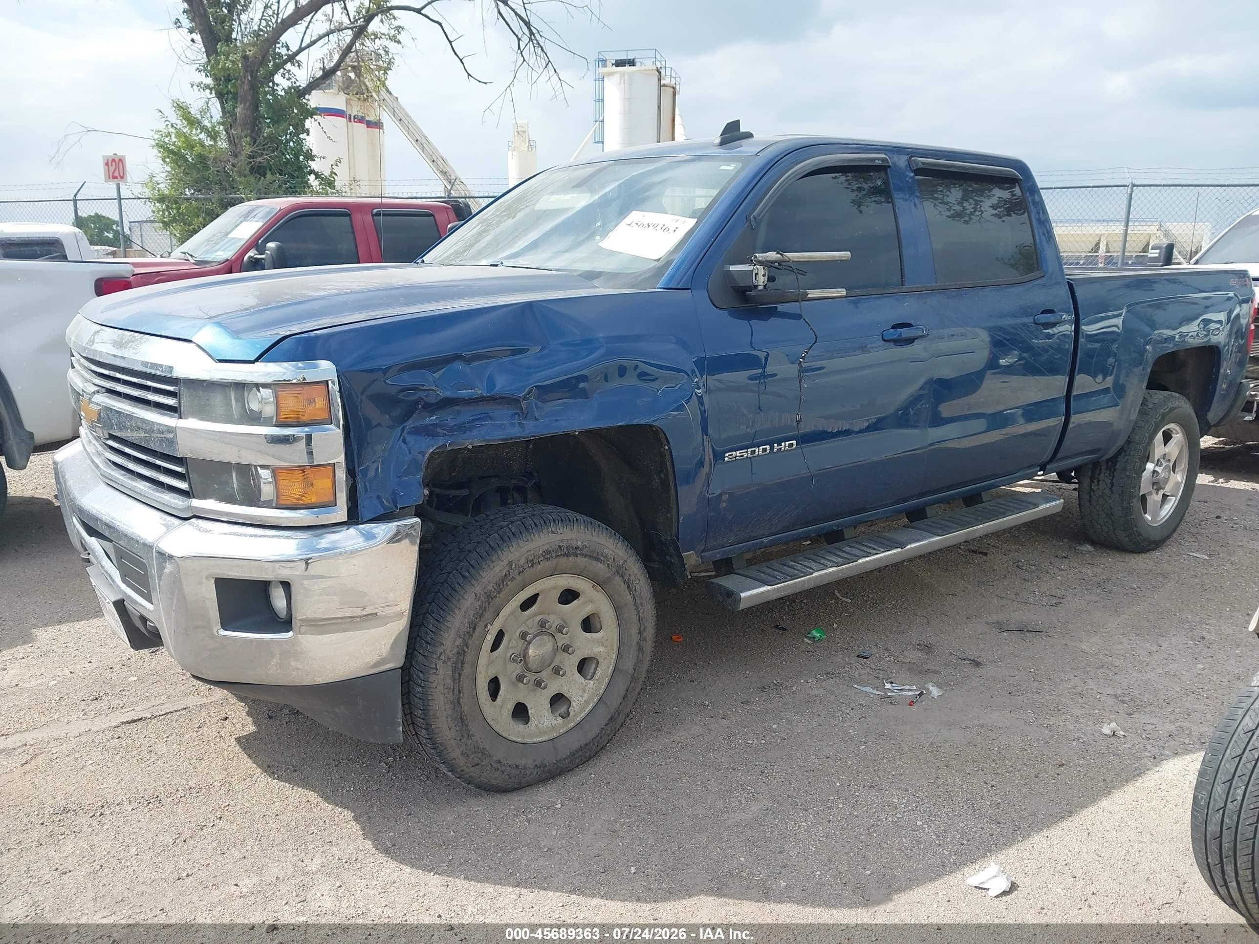 2015 Chevrolet Silverado 2500hd Built After Aug 14 Lt Синий vin: 1GC1KVEG1FF572492
