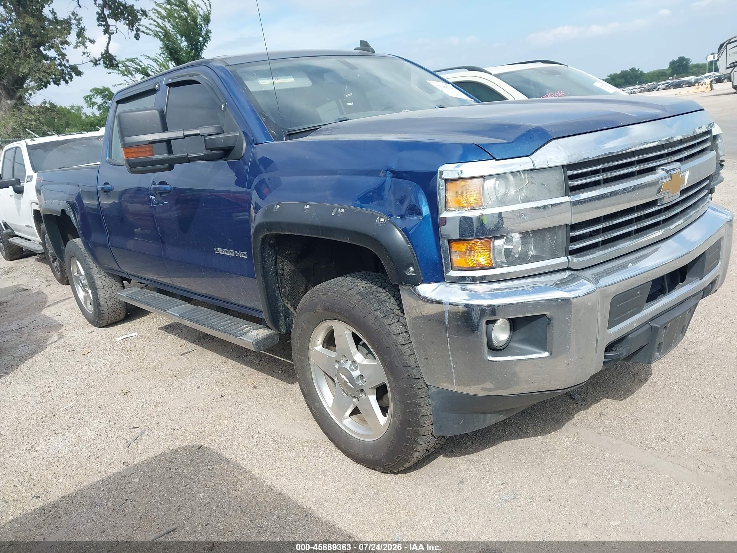 2015 Chevrolet Silverado 2500hd Built After Aug 14 Lt Blue vin: 1GC1KVEG1FF572492