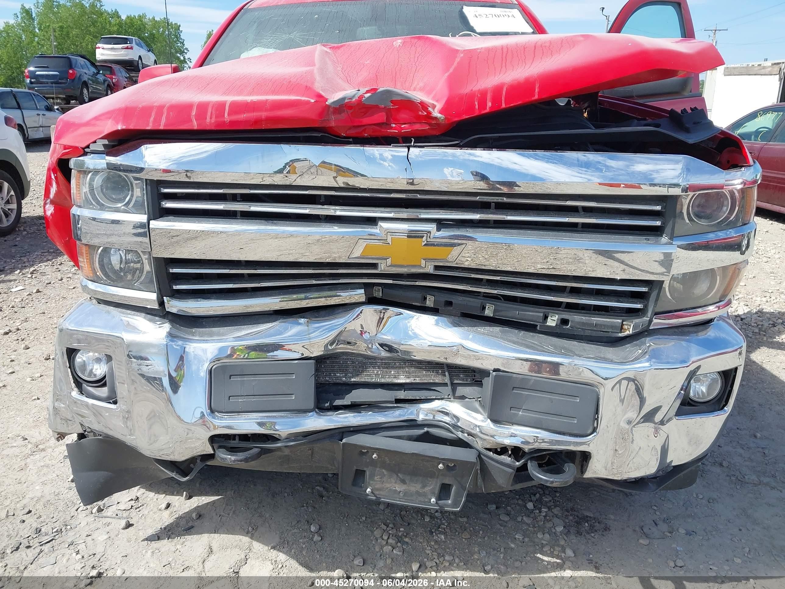 2015 Chevrolet Silverado 2500hd Lt Красный vin: 1GC1KVEG3FF509765