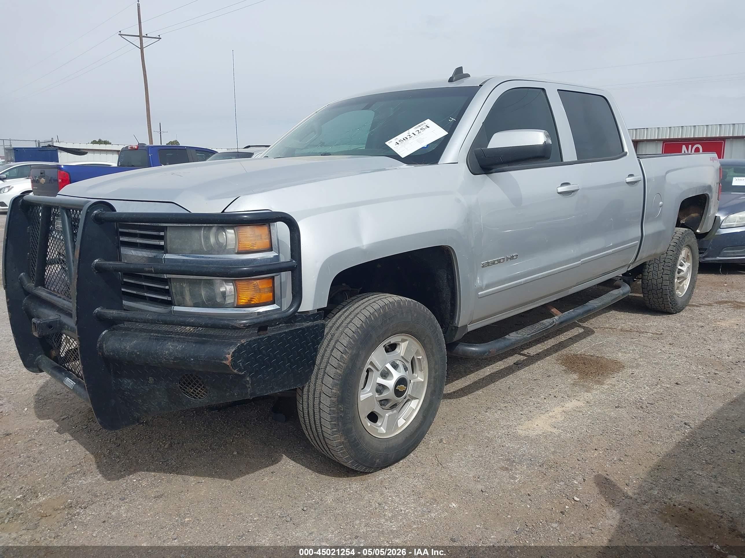 2015 Chevrolet Silverado 2500hd Lt Silver vin: 1GC1KVEG3FF574454