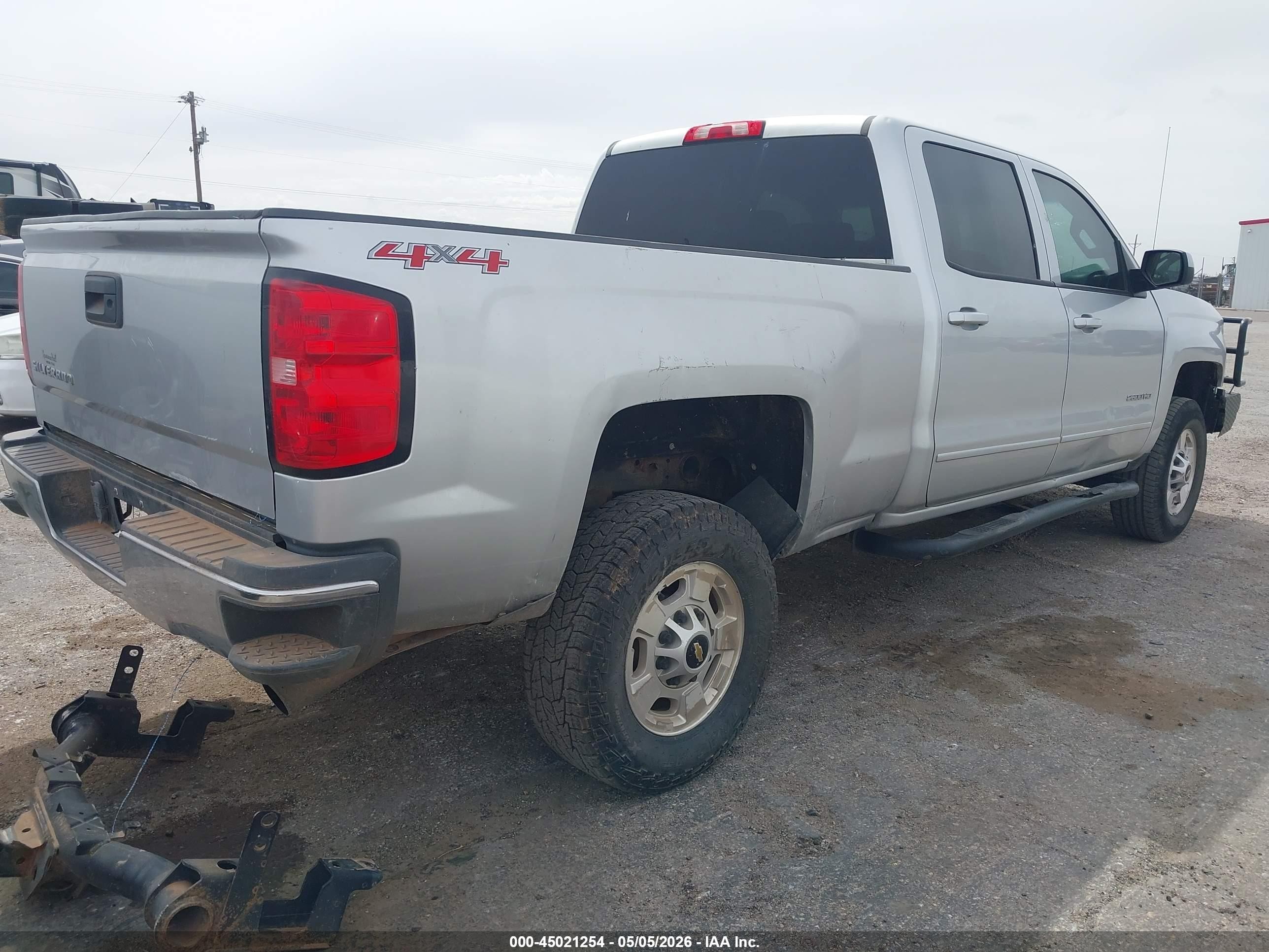 2015 Chevrolet Silverado 2500hd Lt Silver vin: 1GC1KVEG3FF574454