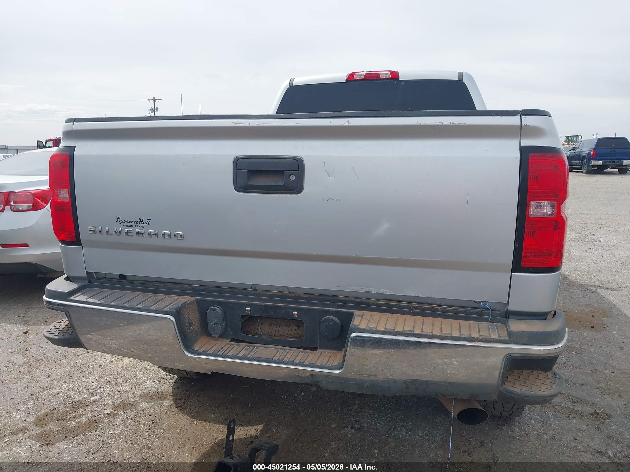 2015 Chevrolet Silverado 2500hd Lt Silver vin: 1GC1KVEG3FF574454
