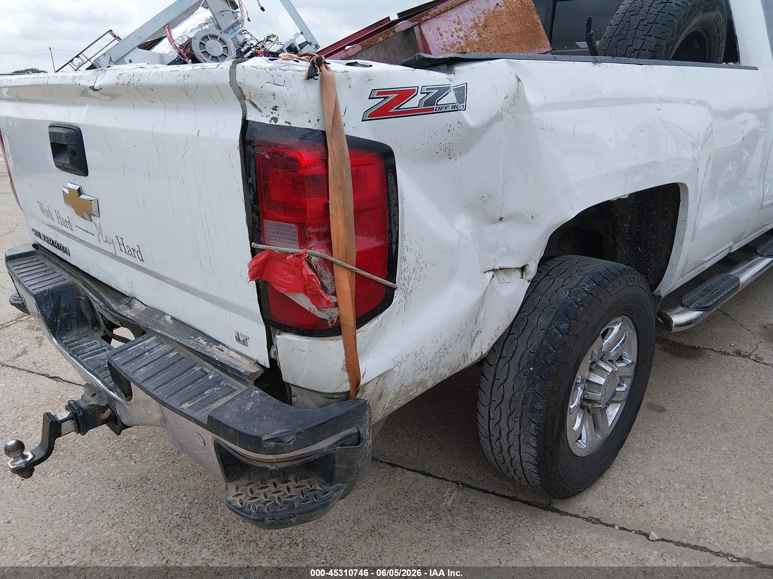 2015 Chevrolet Silverado 2500hd Lt White vin: 1GC1KVEG4FF514389