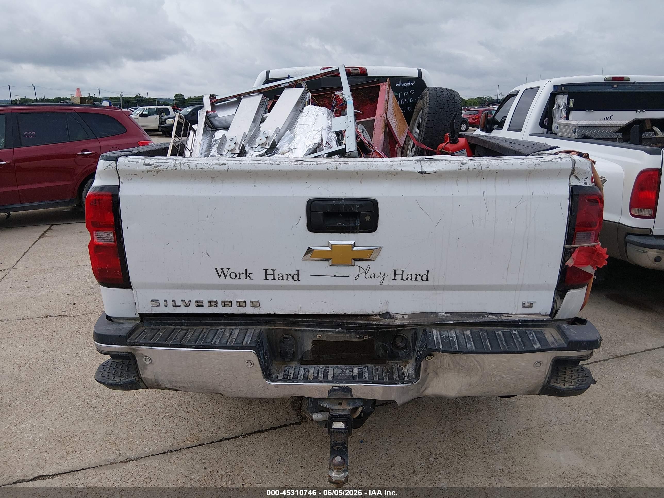 2015 Chevrolet Silverado 2500hd Lt White vin: 1GC1KVEG4FF514389