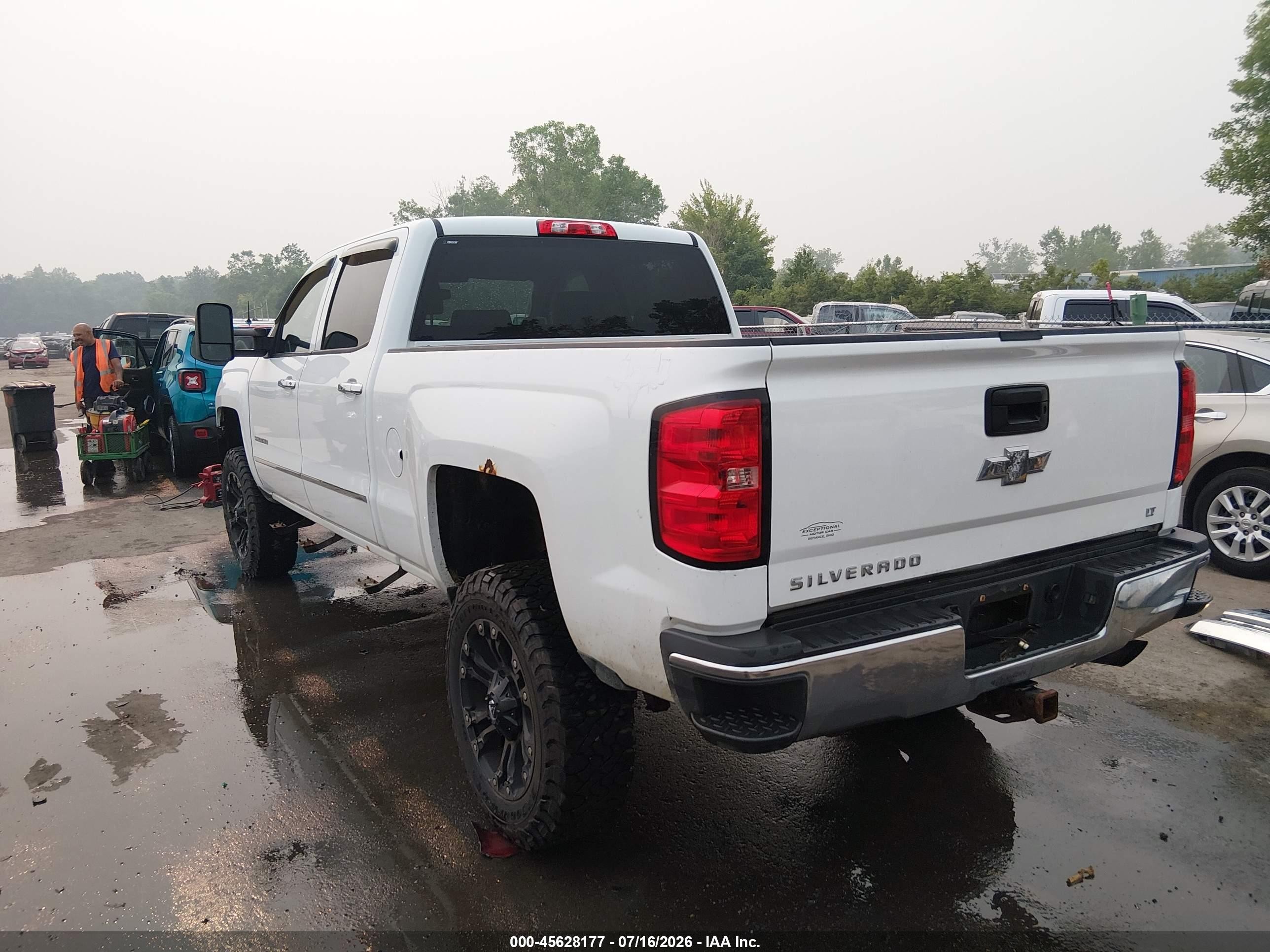 2015 Chevrolet Silverado 2500hd Lt Белый vin: 1GC1KVEG8FF108566