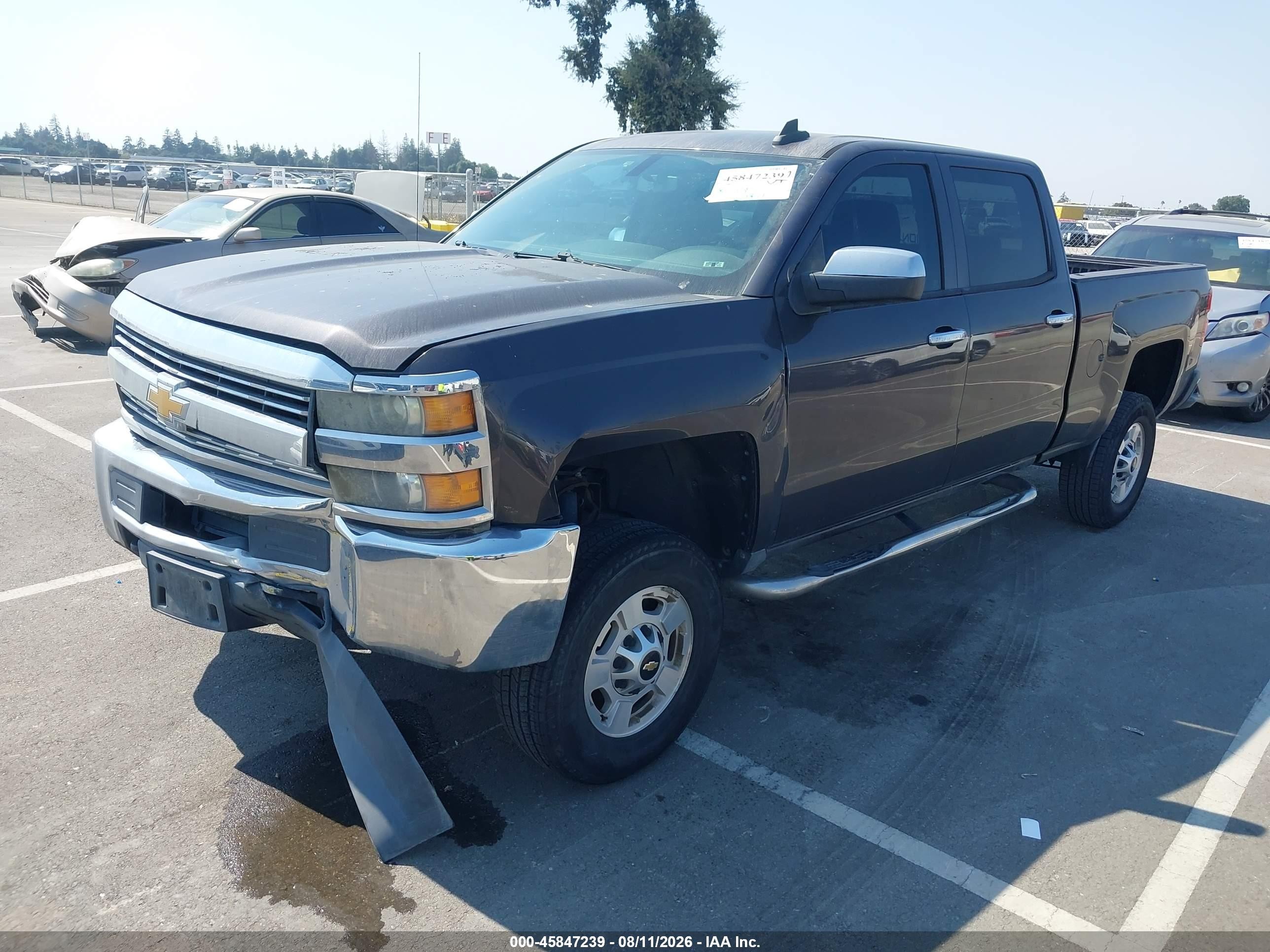 2015 Chevrolet Silverado 2500hd Built After Aug 14 Lt Gray vin: 1GC1KVEG8FF572246