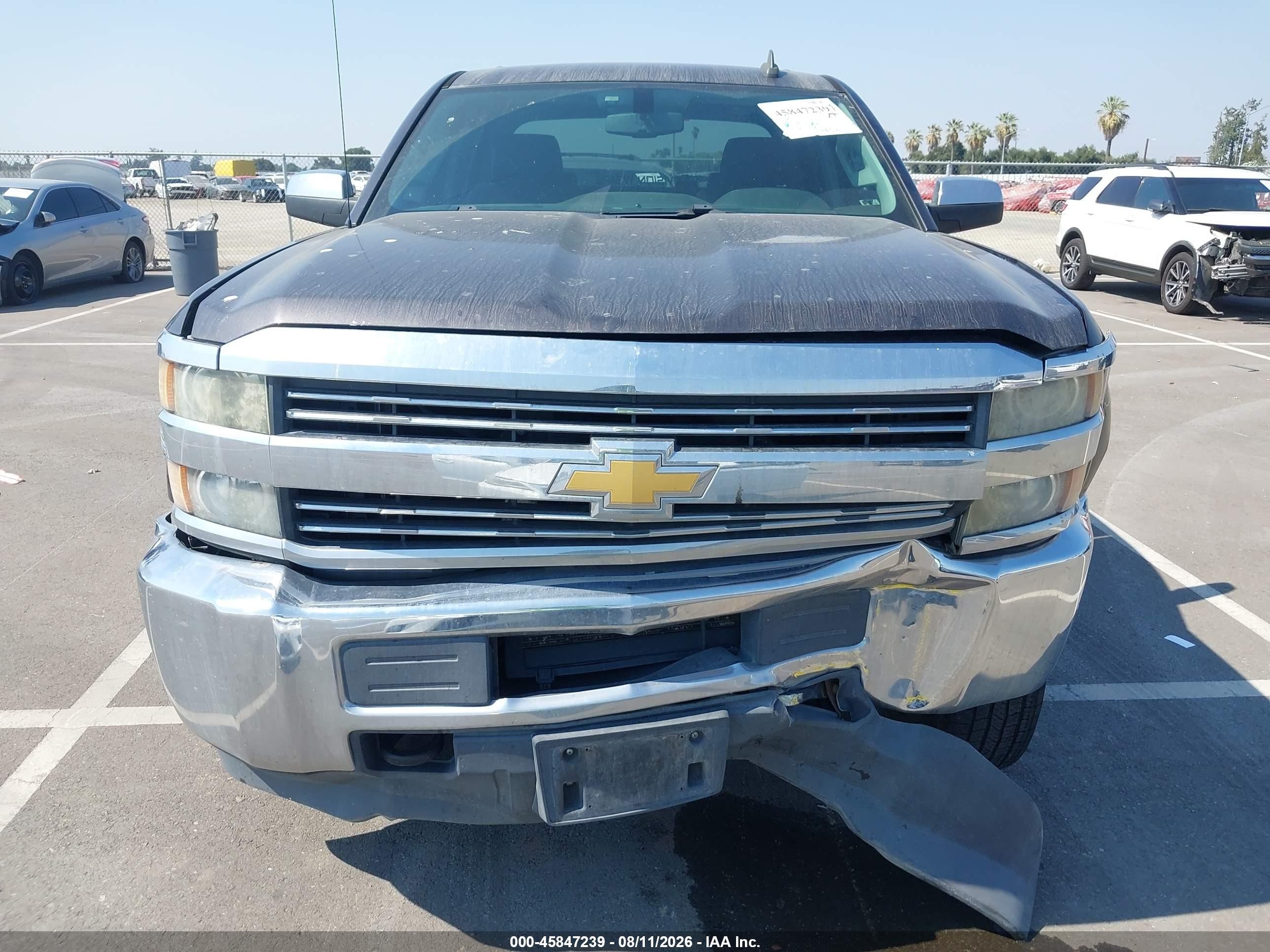 2015 Chevrolet Silverado 2500hd Built After Aug 14 Lt Gray vin: 1GC1KVEG8FF572246