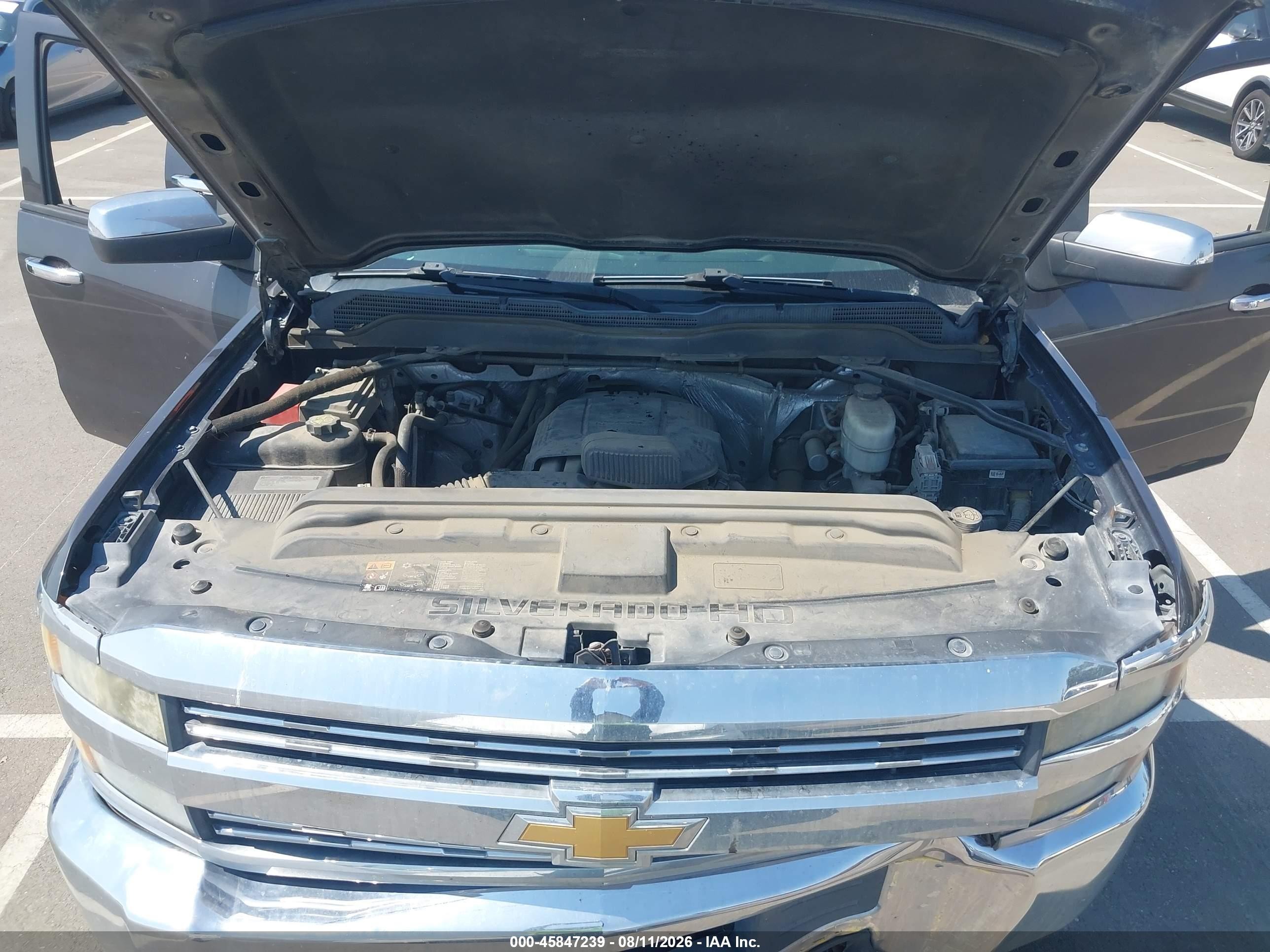 2015 Chevrolet Silverado 2500hd Built After Aug 14 Lt Gray vin: 1GC1KVEG8FF572246