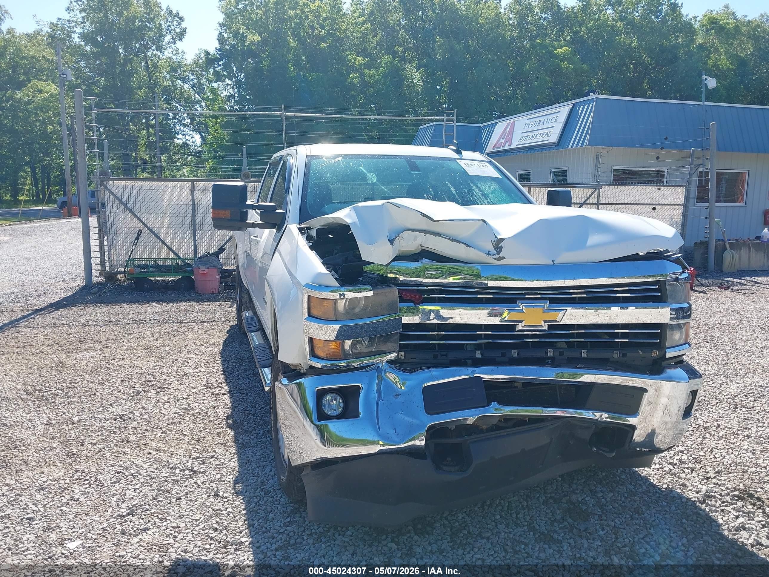 2015 Chevrolet Silverado 2500hd Lt White vin: 1GC1KVEG9FF676101