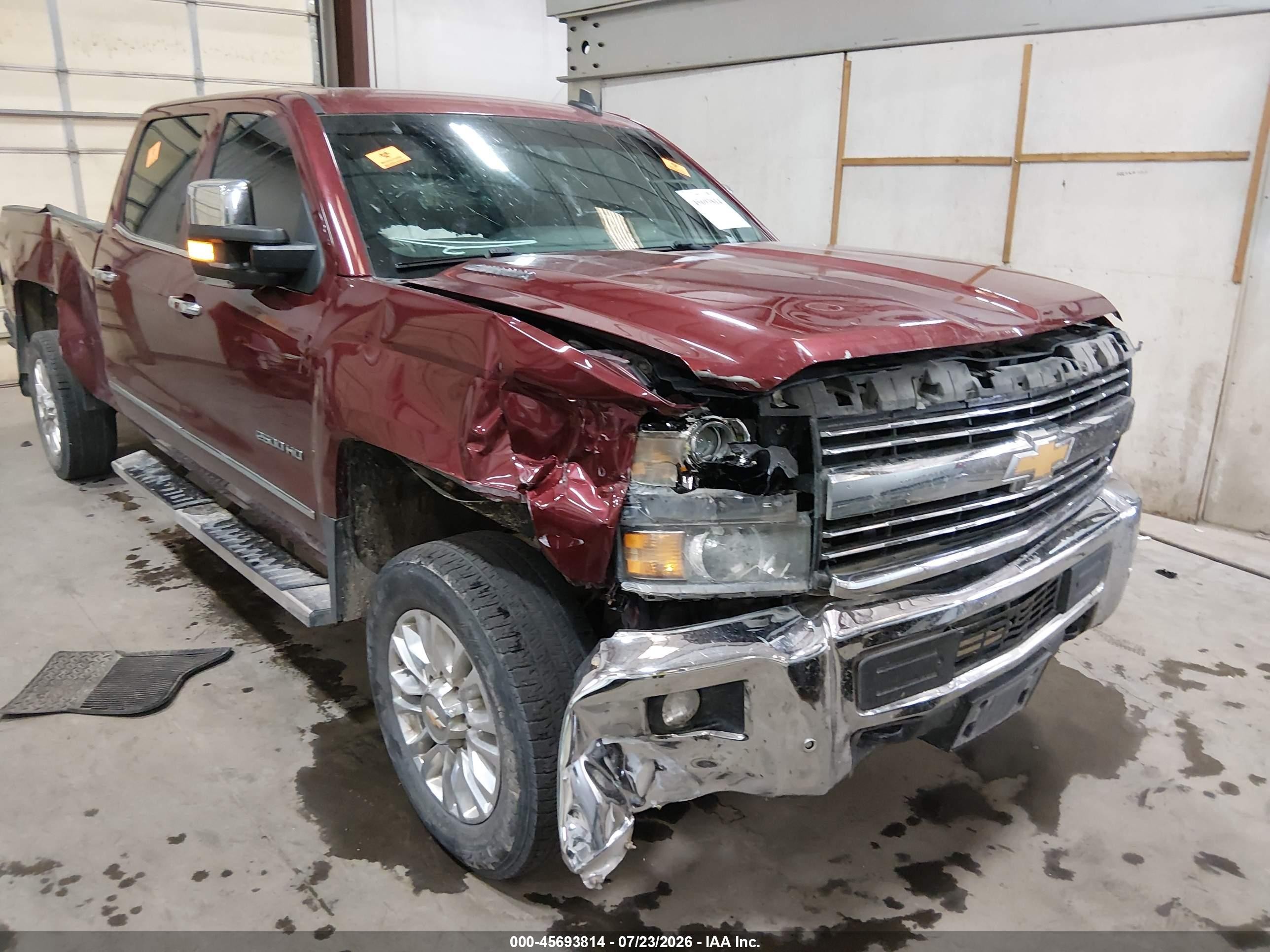 2015 Chevrolet Silverado 2500hd Built After Aug 14 Ltz Темно-бордовый vin: 1GC1KWE80FF648489