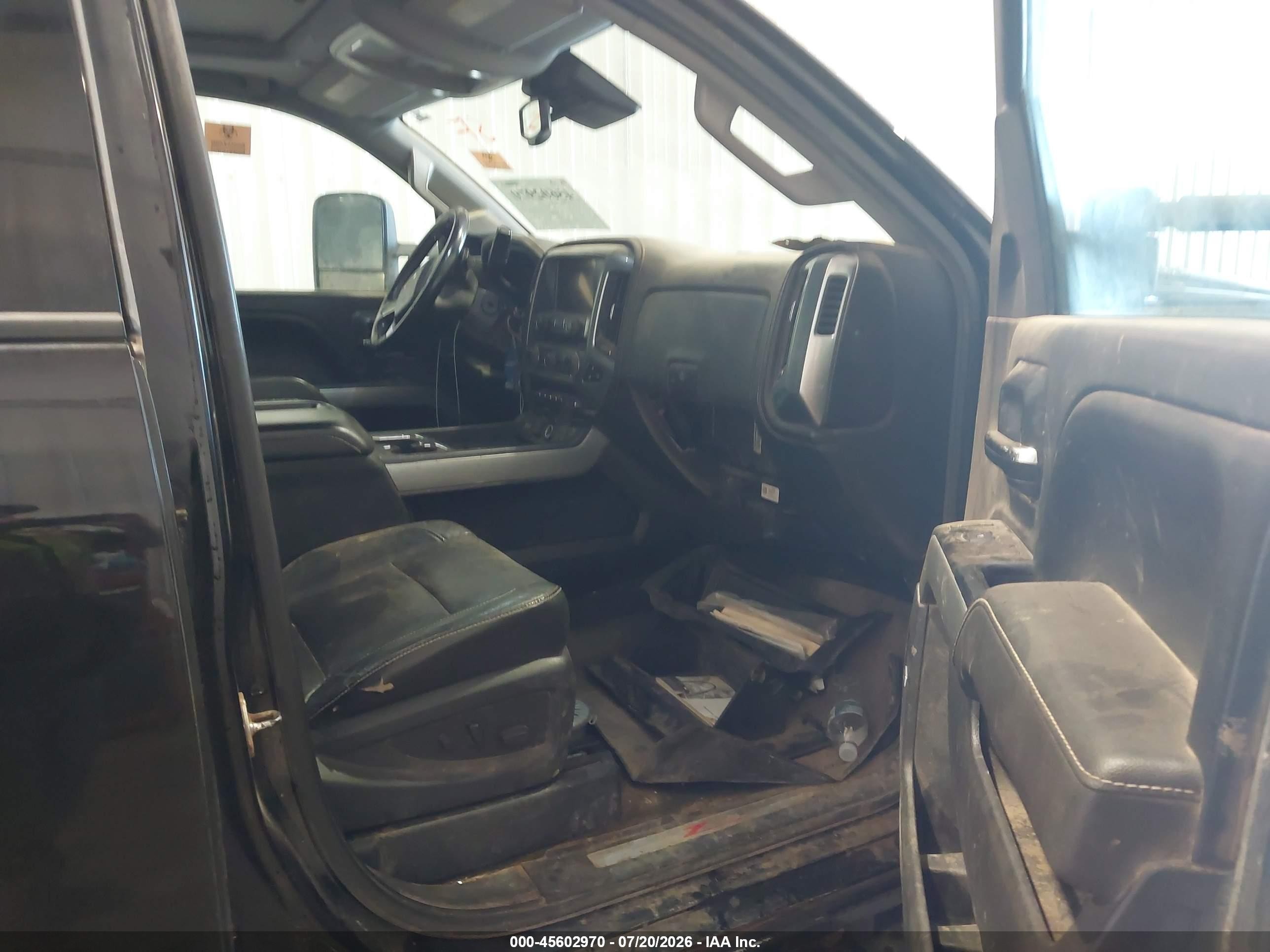 2015 Chevrolet Silverado 2500hd Ltz Black vin: 1GC1KWE81FF178862