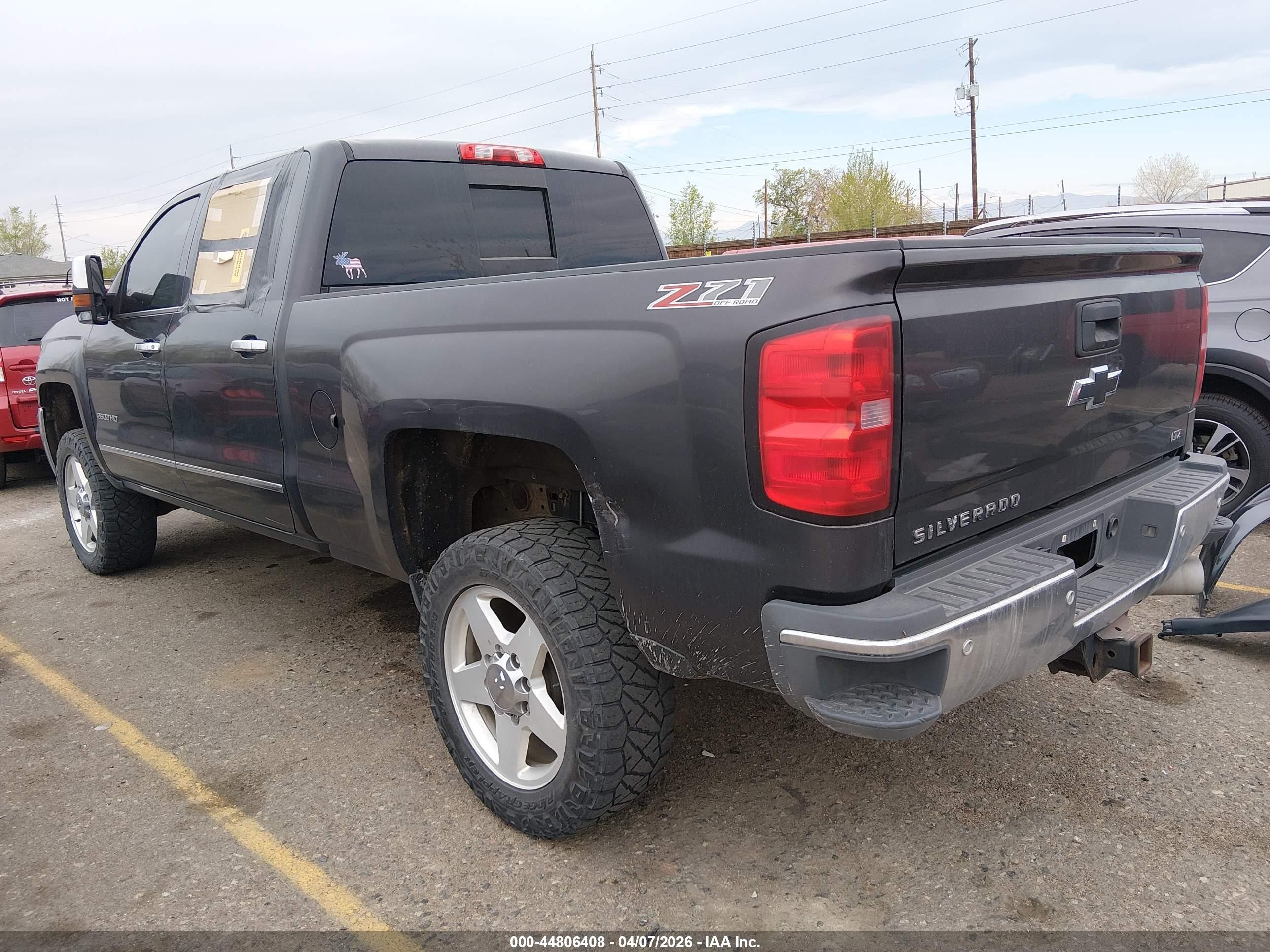 2015 Chevrolet Silverado 2500hd Ltz Gray vin: 1GC1KWE85FF631414