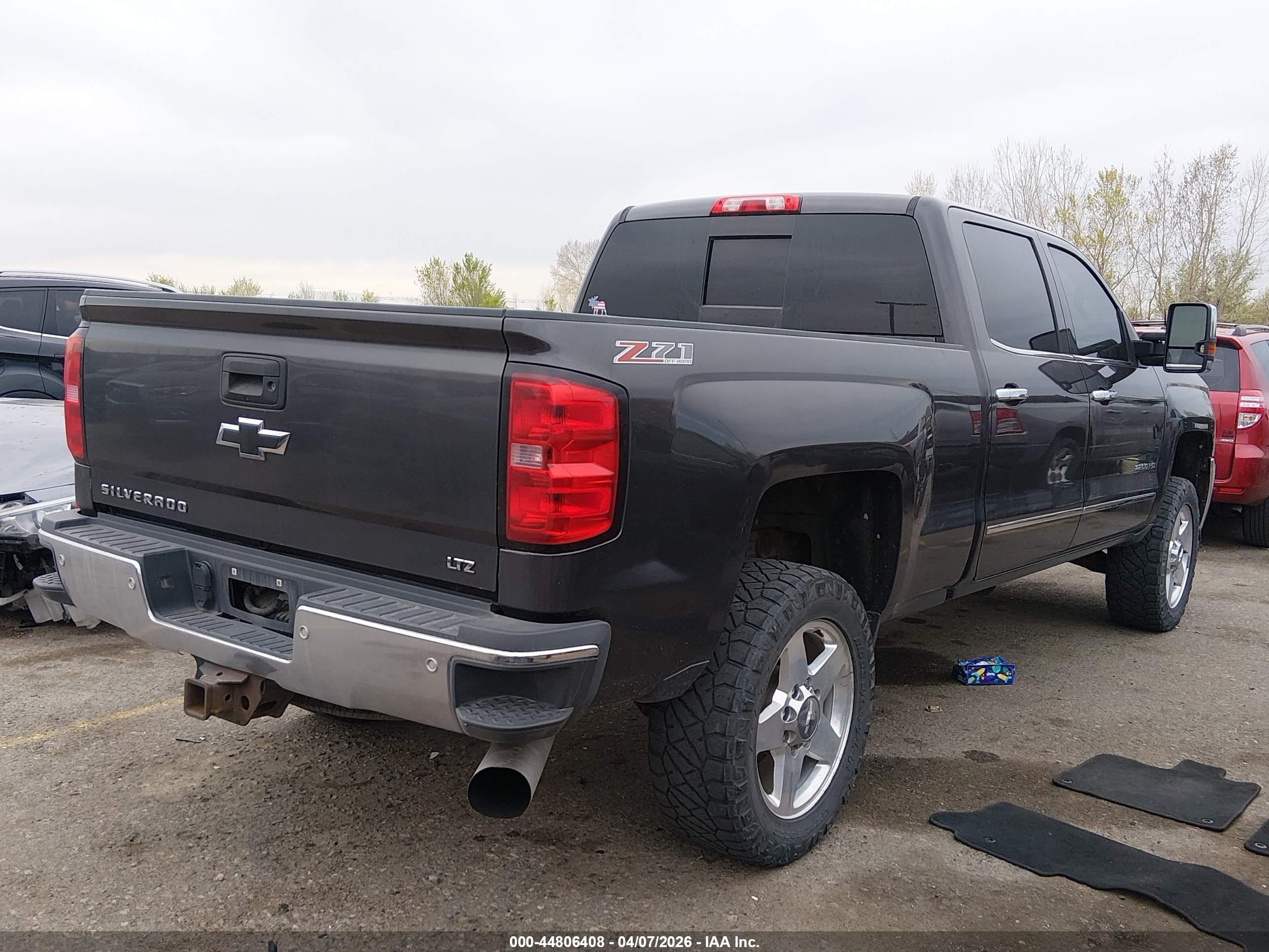2015 Chevrolet Silverado 2500hd Ltz Gray vin: 1GC1KWE85FF631414