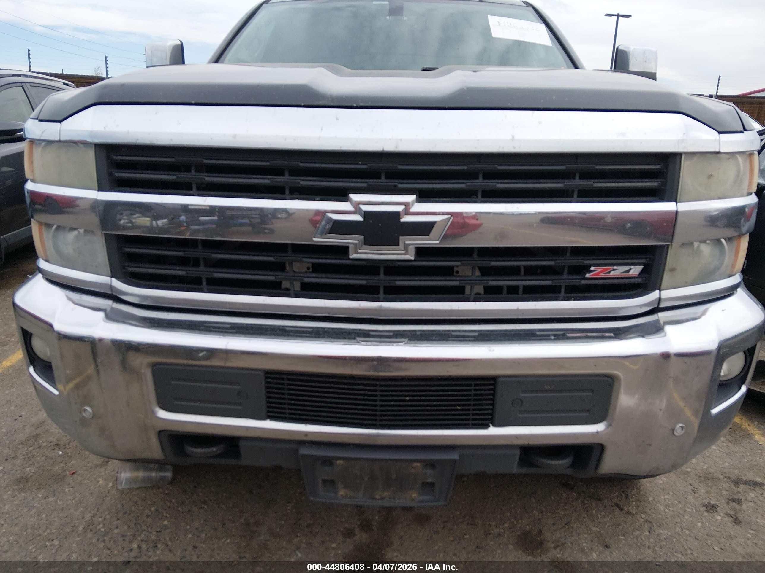 2015 Chevrolet Silverado 2500hd Ltz Gray vin: 1GC1KWE85FF631414