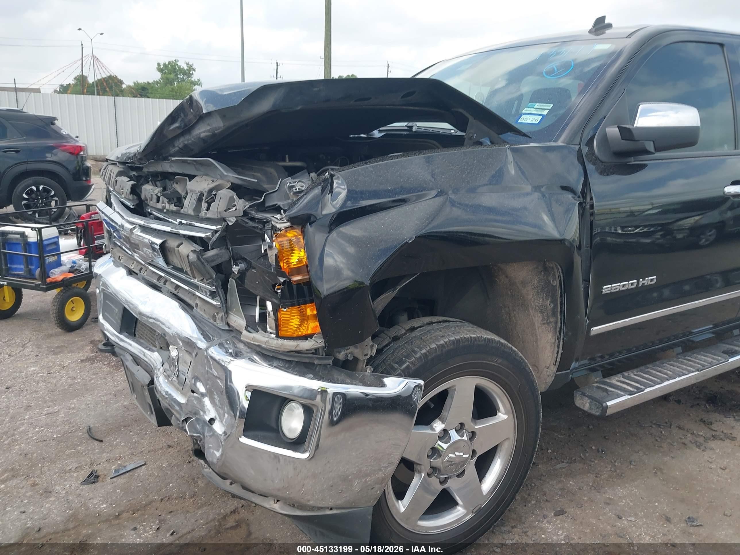 2015 Chevrolet Silverado 2500hd Ltz Black vin: 1GC1KWE87FF149088