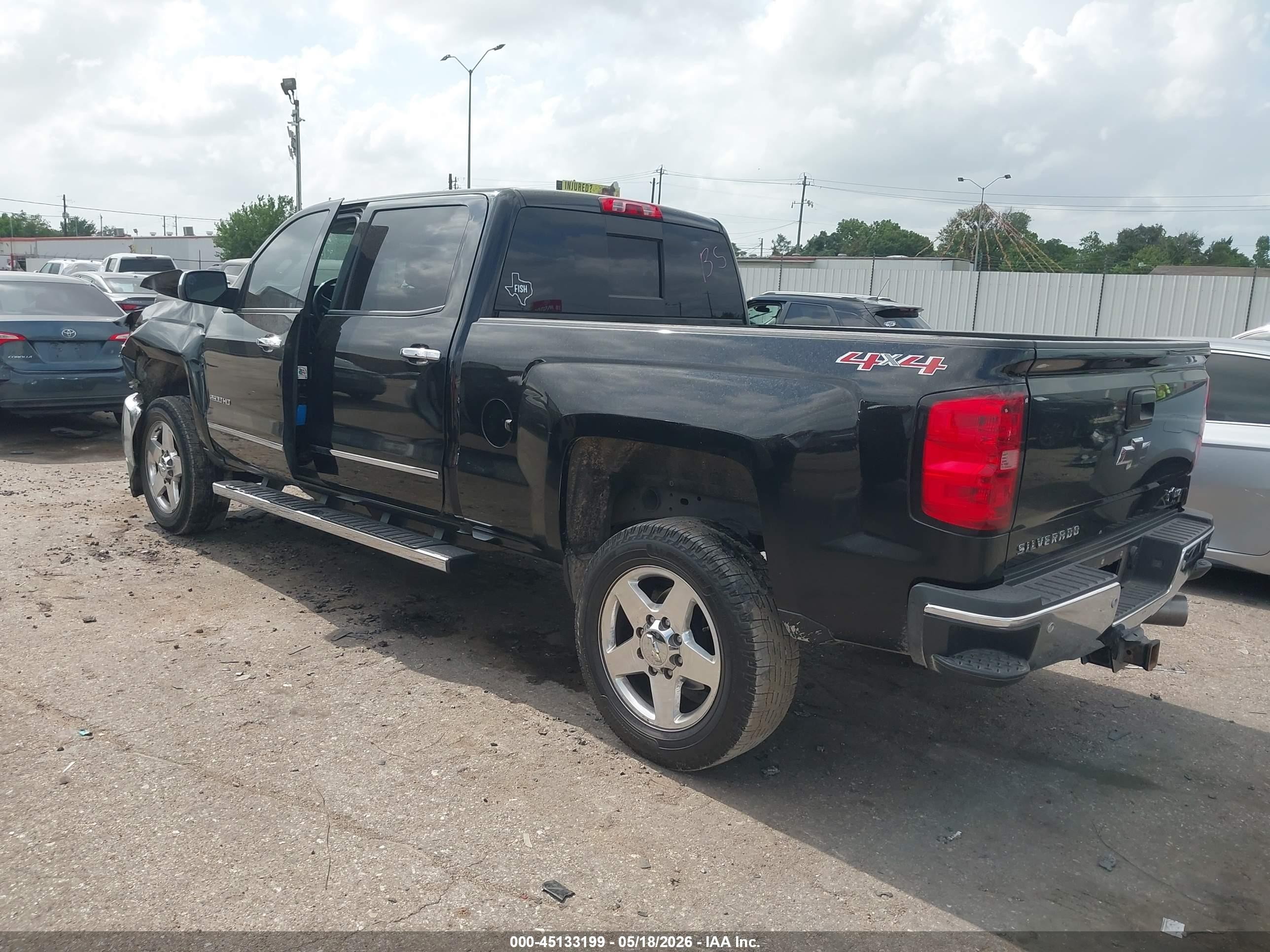 2015 Chevrolet Silverado 2500hd Ltz Black vin: 1GC1KWE87FF149088